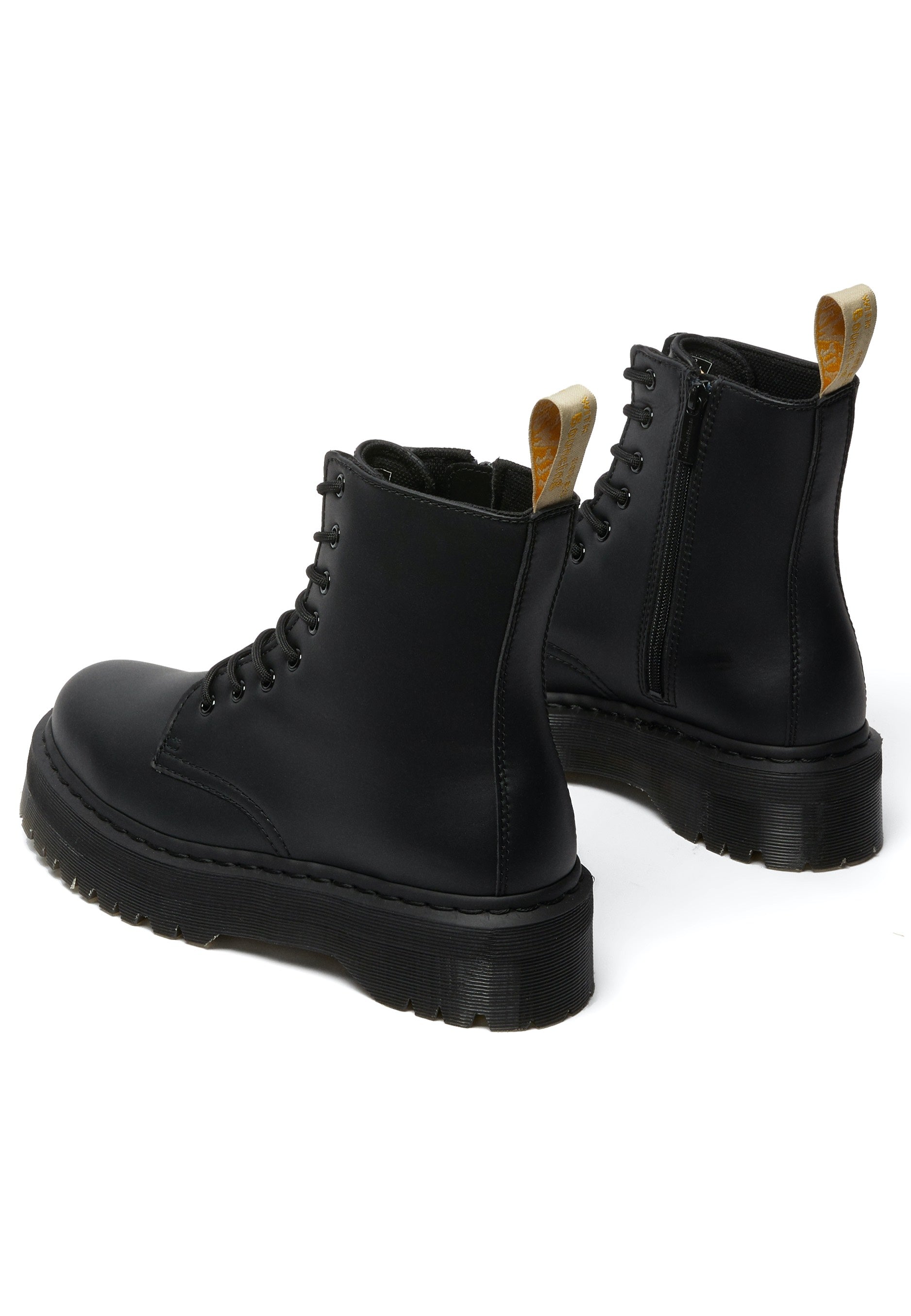 Dr. Martens Vegan Jadon II Mono Black Felix Rub Off Black - Shoes