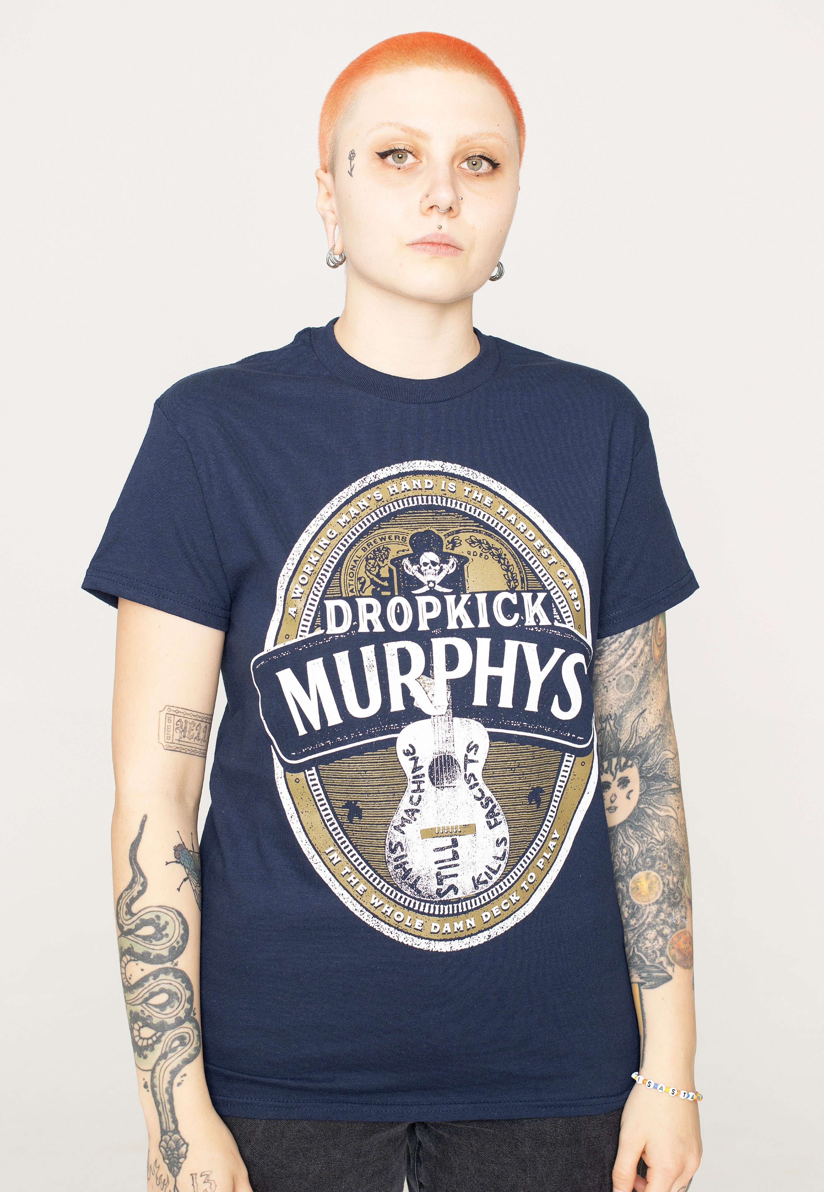 Dropkick Murphys Beer Label Blue - T-Shirt | Impericon