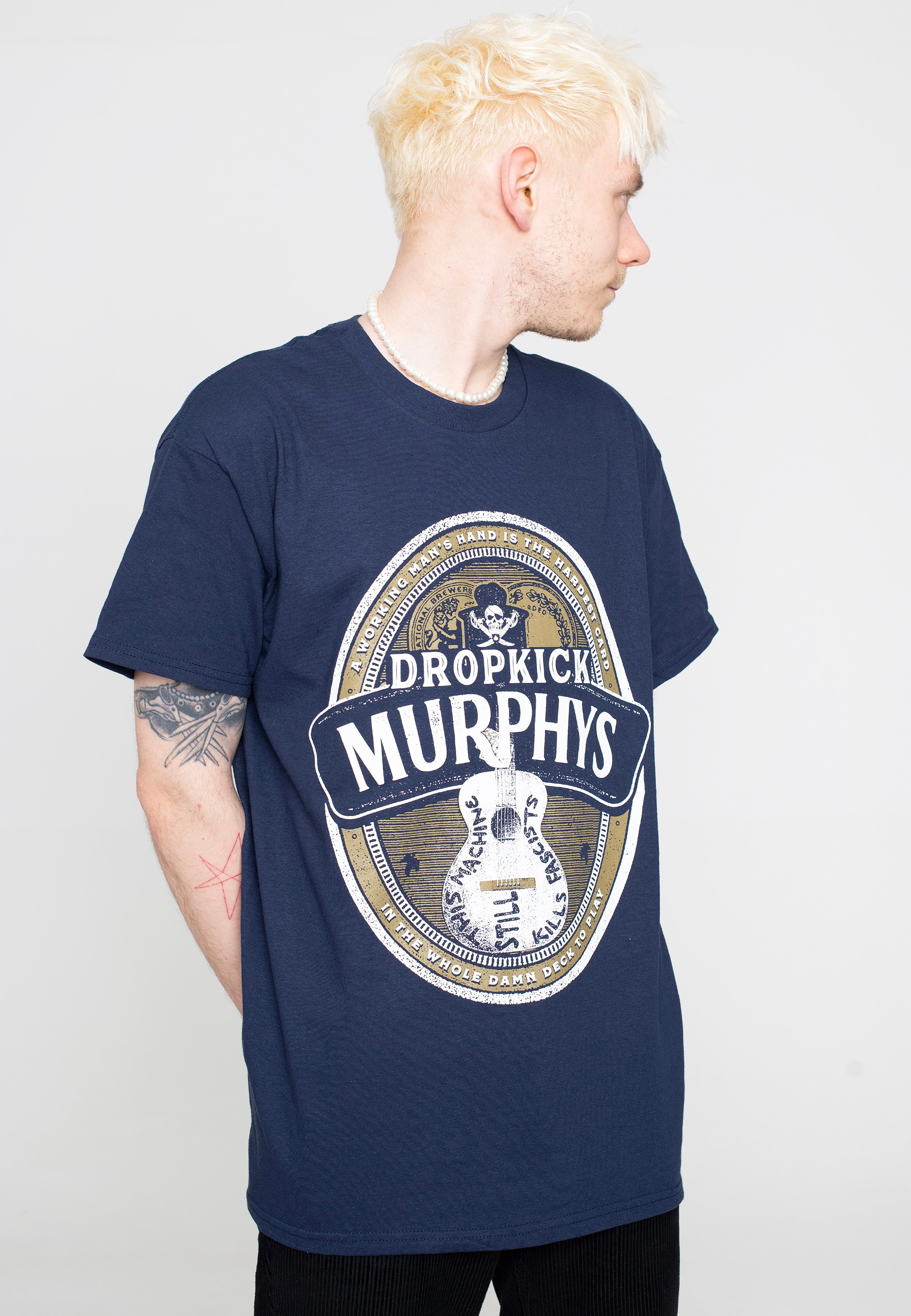 Dropkick Murphys Beer Label Blue - T-Shirt | Impericon