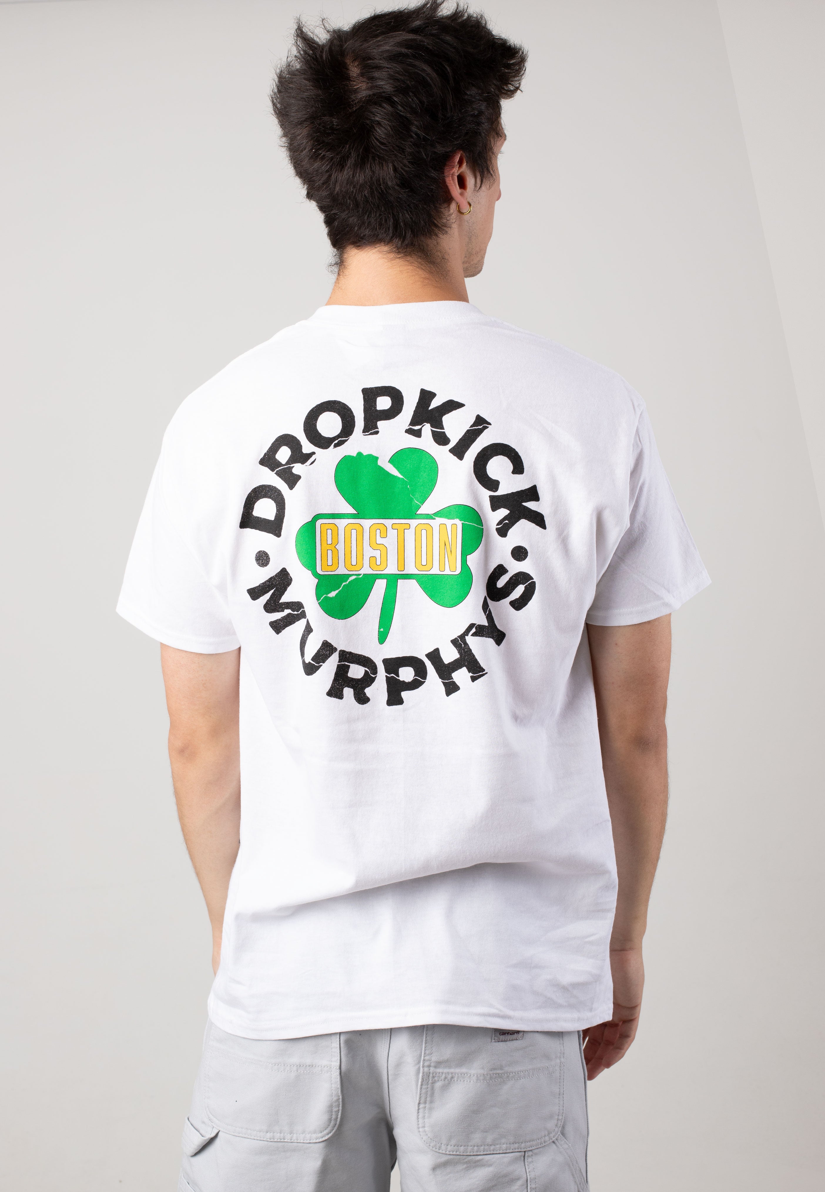 Dropkick Murphys Boston Badge White - T-Shirt | Impericon