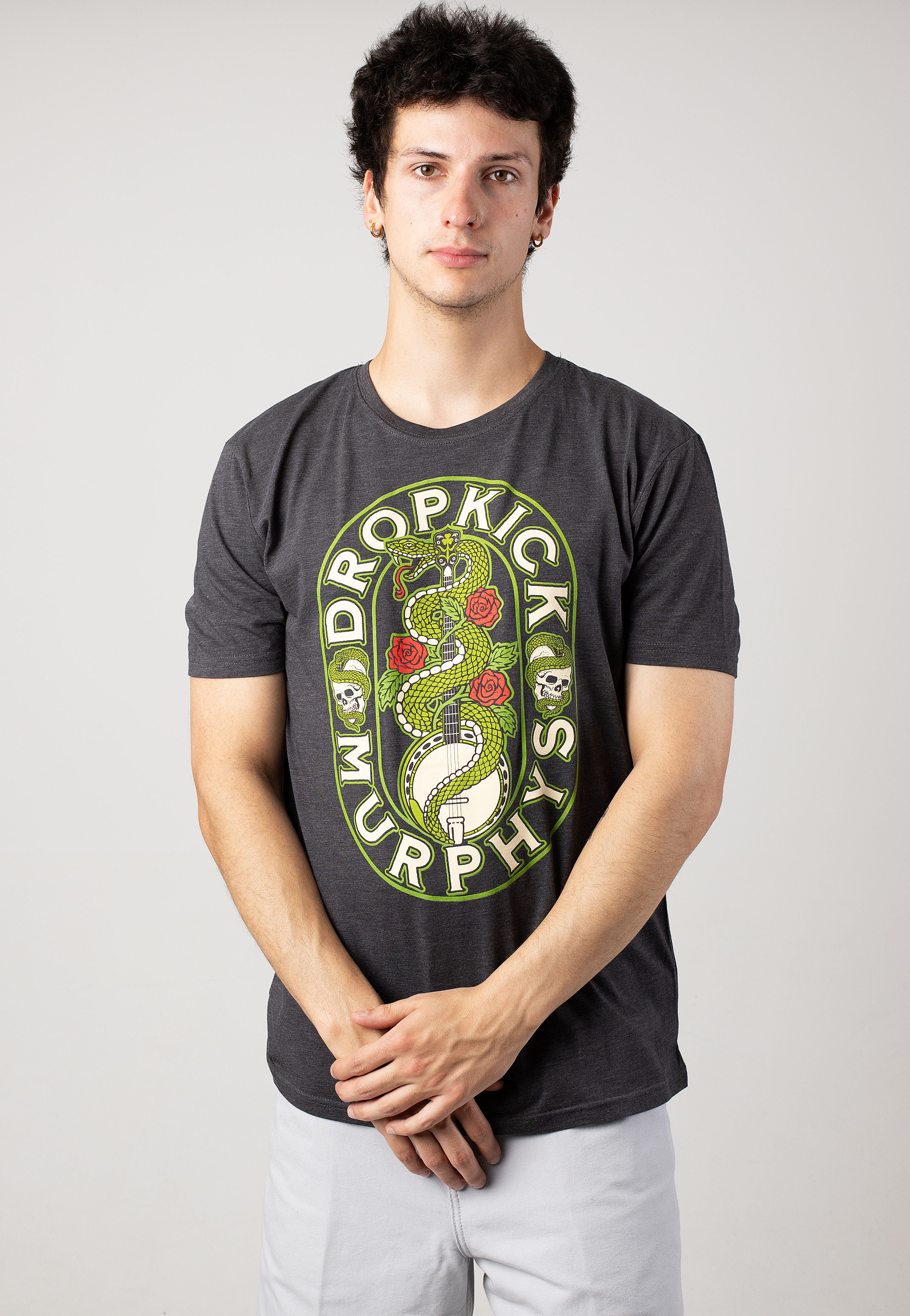 Dropkick Murphys - Snake Banjo Logo Charcoal - T-Shirt | Men-Image