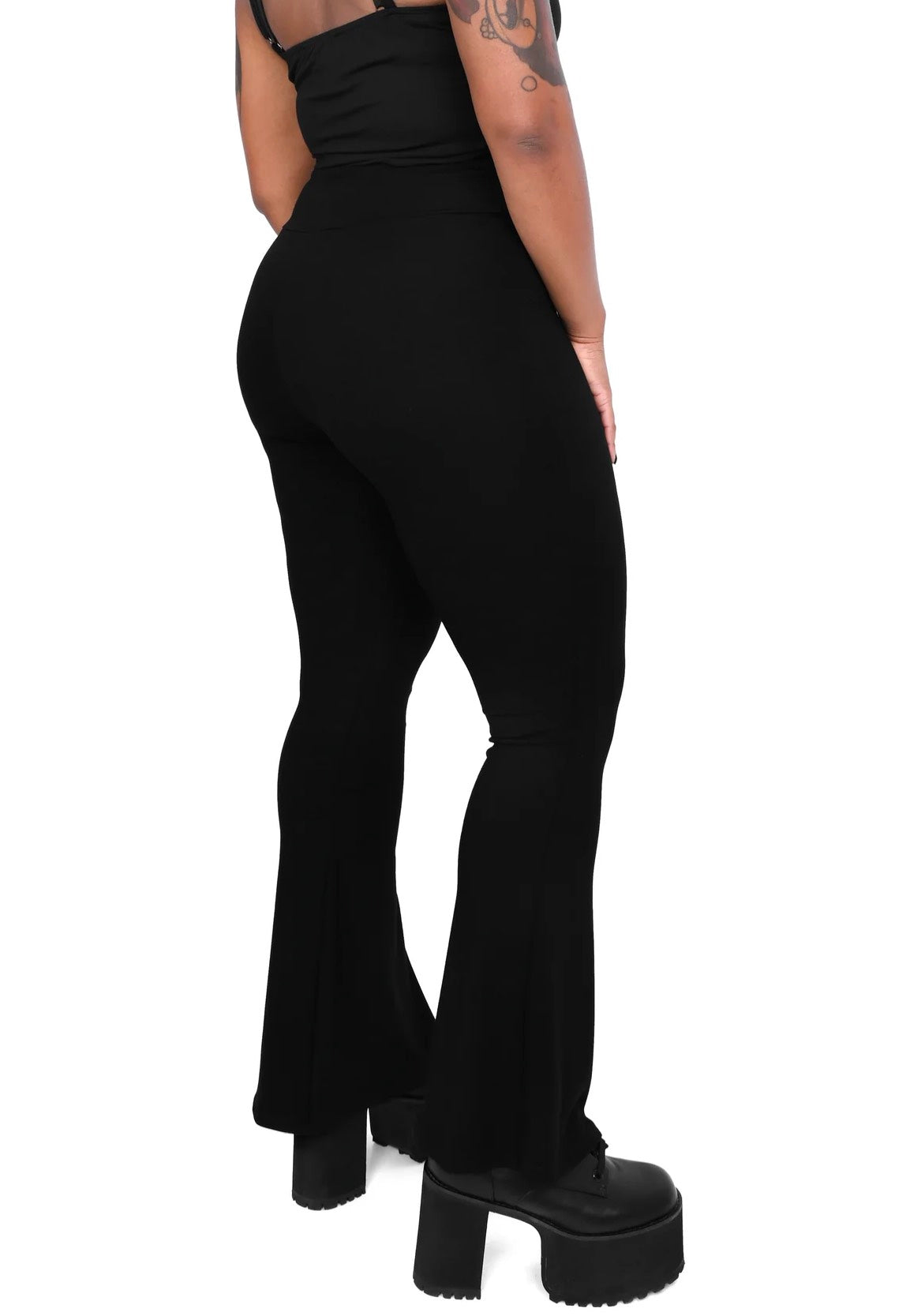 Foxblood - Flared Lace Up Black - Leggings | Women-Image