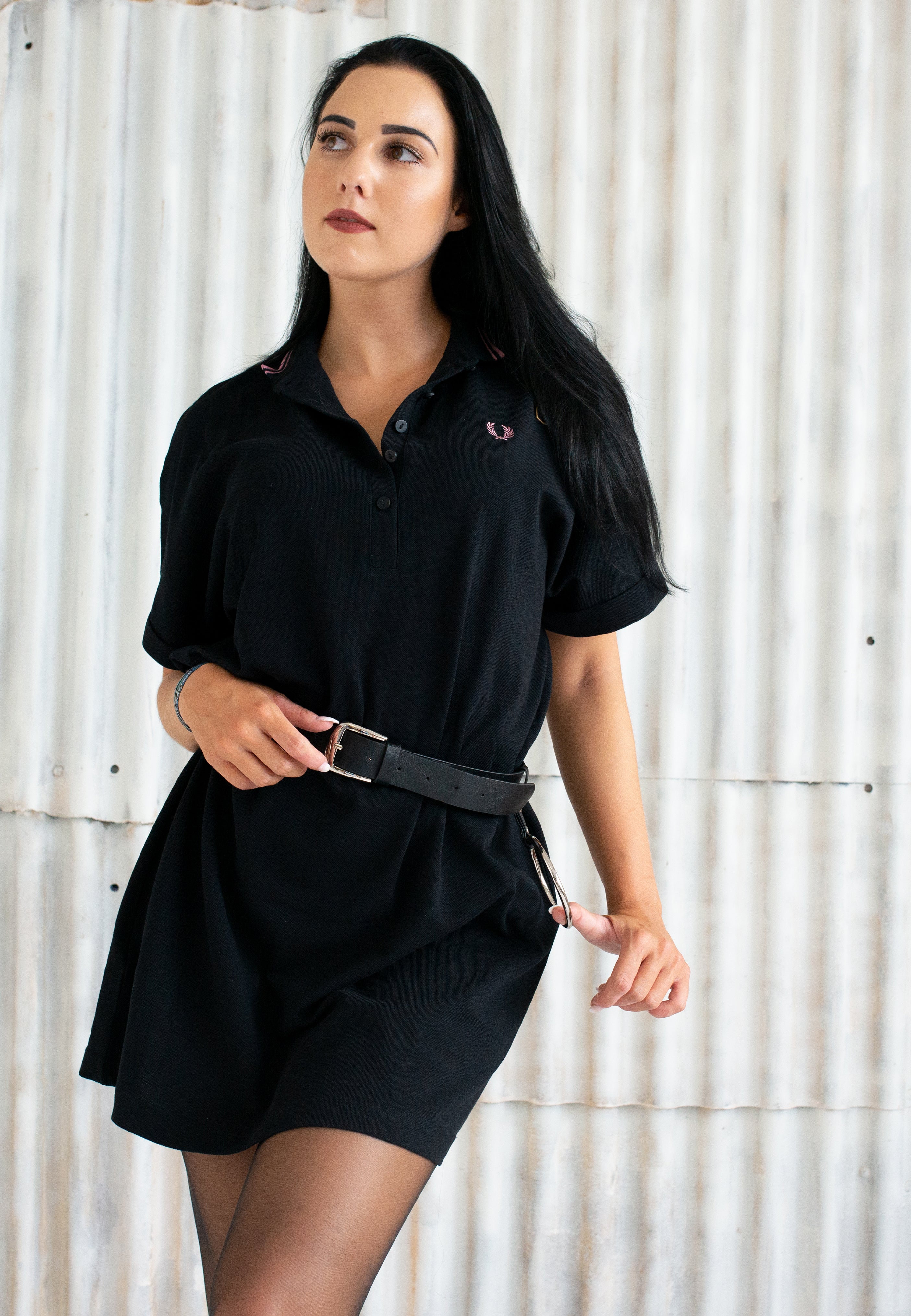 Fred Perry Fred Perry x Amy Winehouse - Tipped Pique Black - Dress