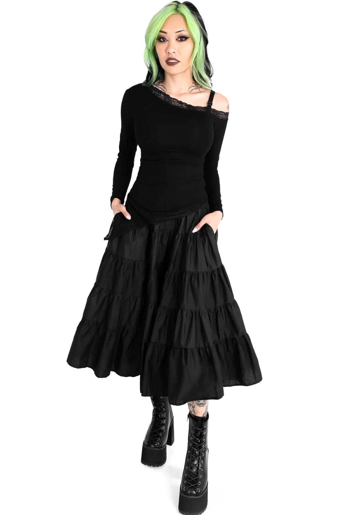Foxblood - Renata Black - Skirt | Women-Image