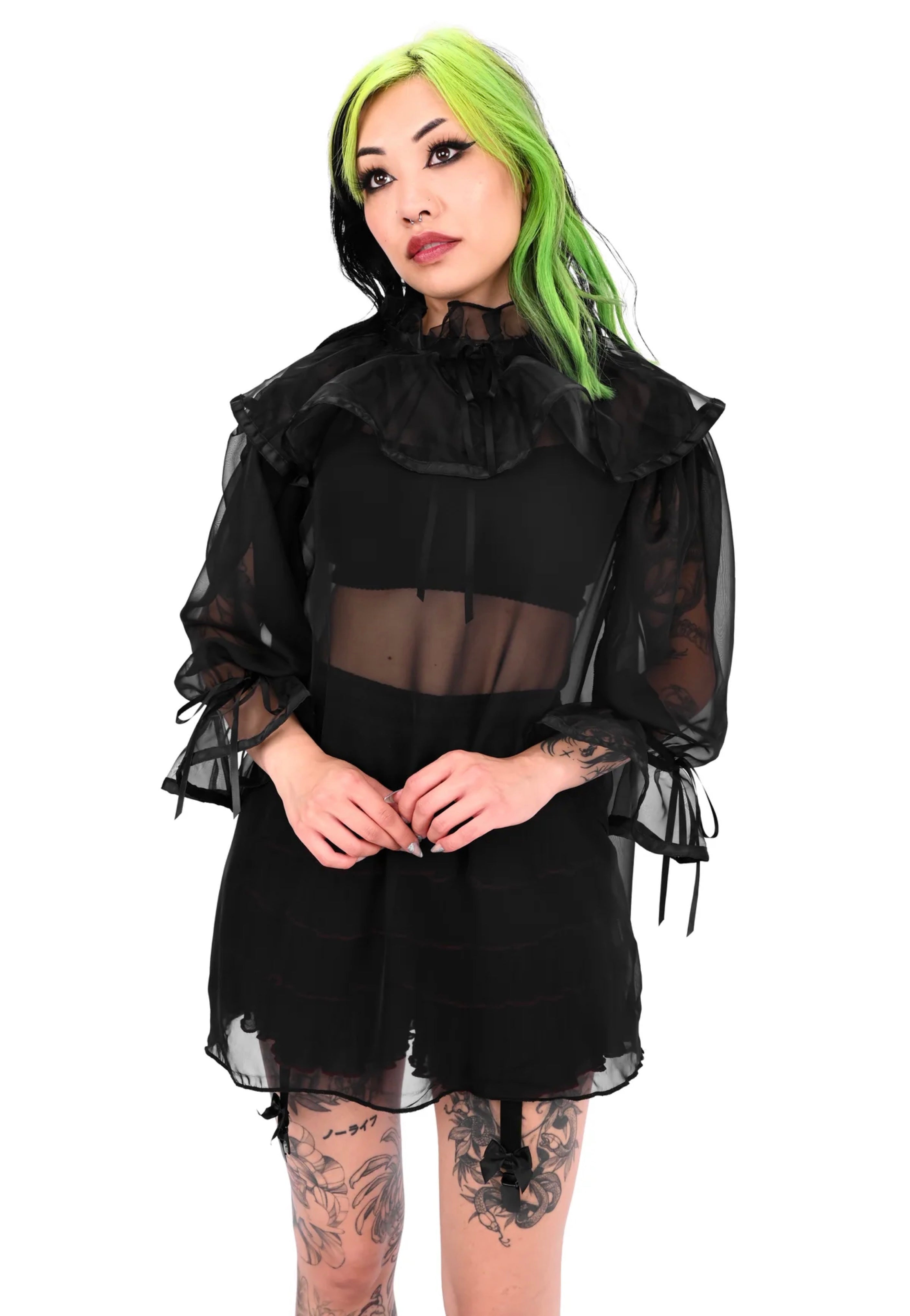 Foxblood - Marcellia Tunic Black - Blouse | Women-Image