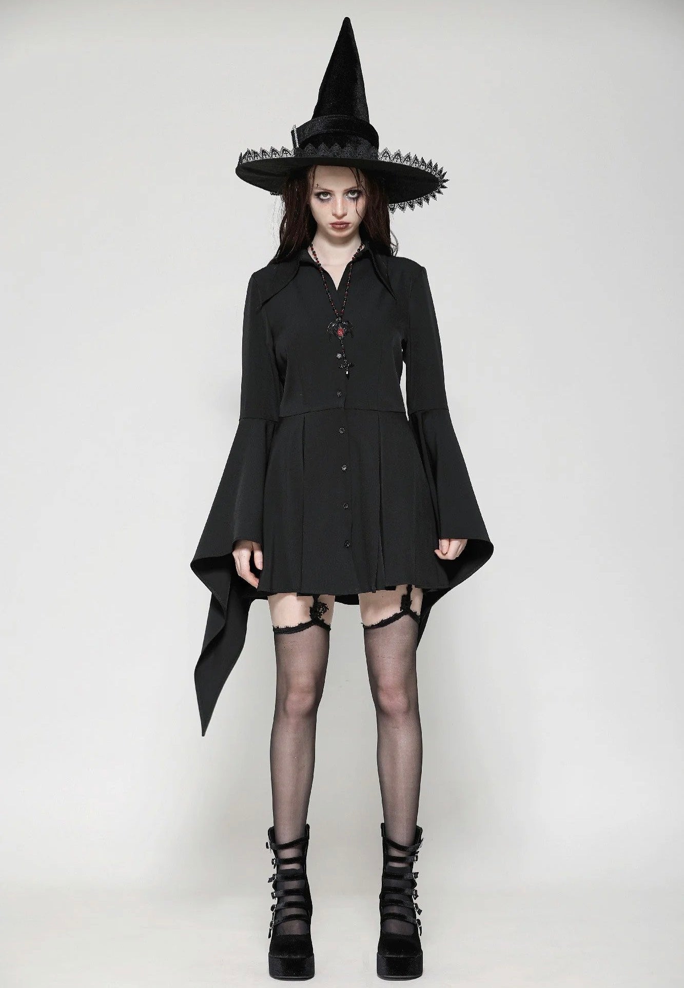 Dark In Love - Witchy Bell-Sleeve Shirt - Dress | Women-Image