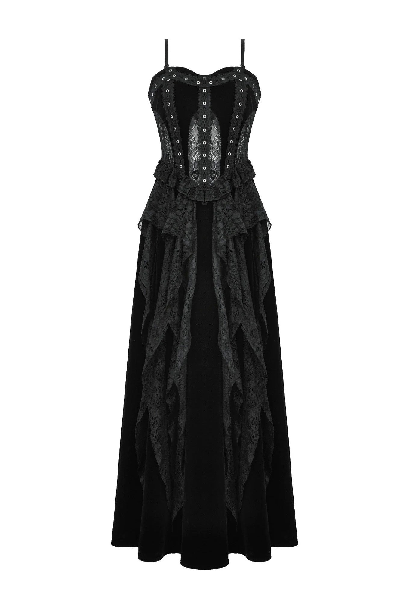 Dark In Love - Romantic Gothic Sexy Hollow Waist - Dress | Women-Image