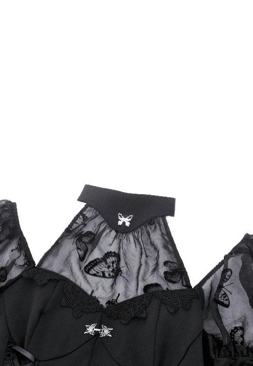 Dark In Love - Gothic Lolita Butterfly Big Sleeves - Dress | Women-Image