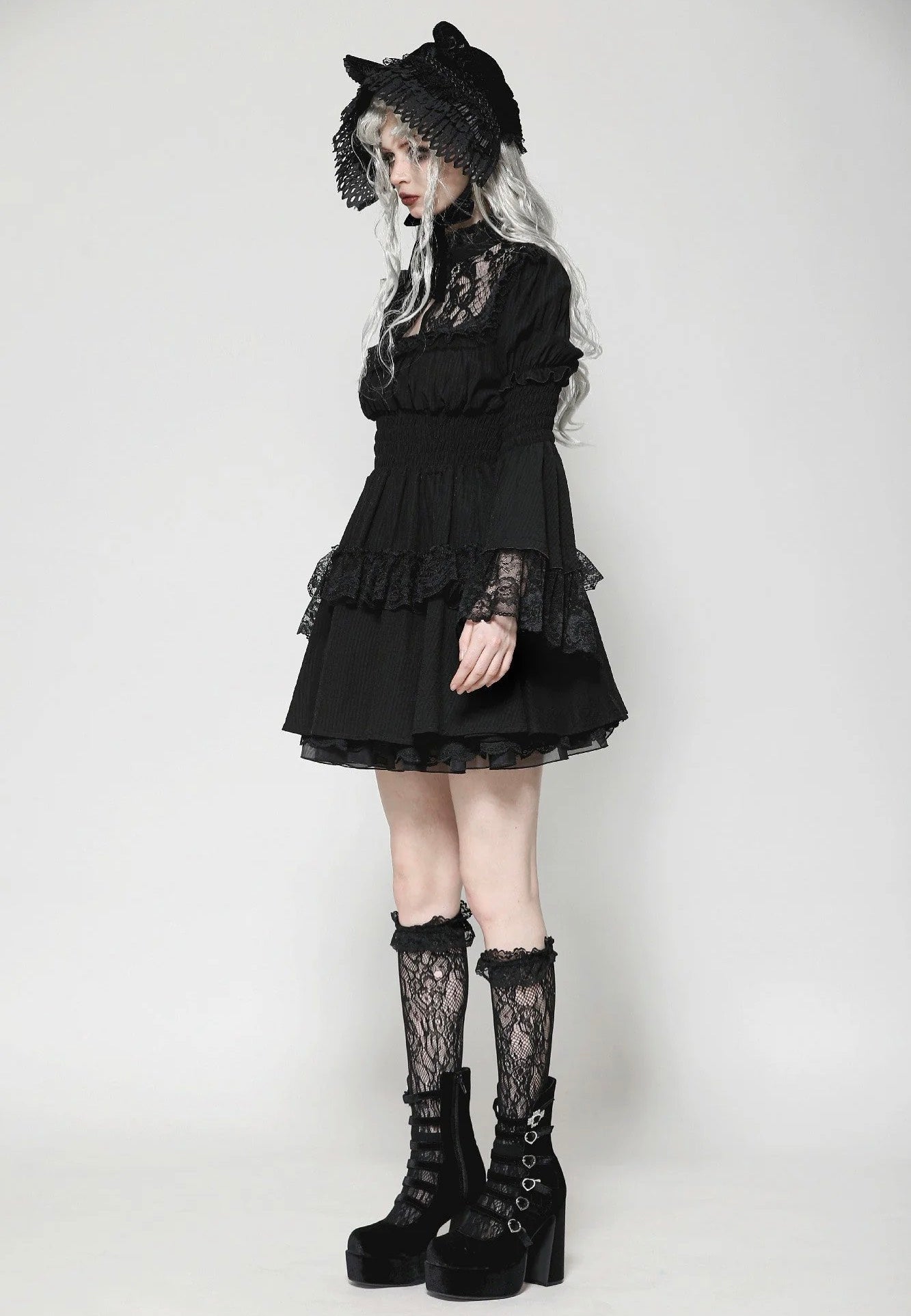 Dark In Love - Gothic Lace Doll - Dress | Women-Image