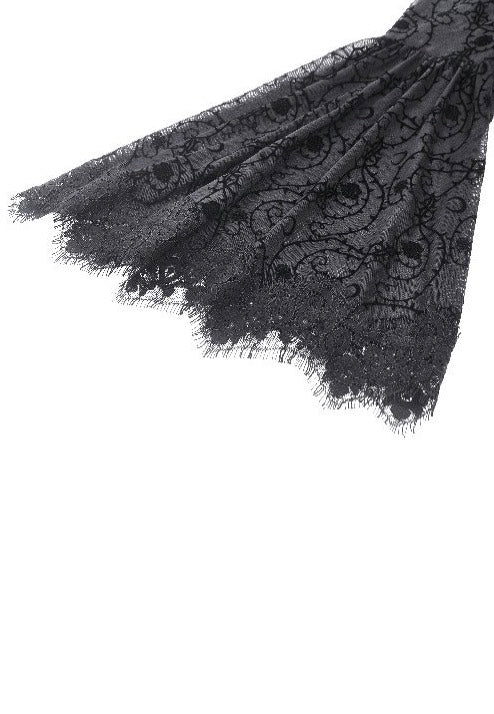 Dark In Love - Dark Floral Jacquard Velvet Elegant - Dress | Women-Image