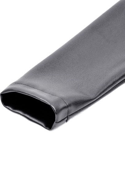 Dark In Love - Edgy Leather Punk Asymmetrical - Dress | Women-Image