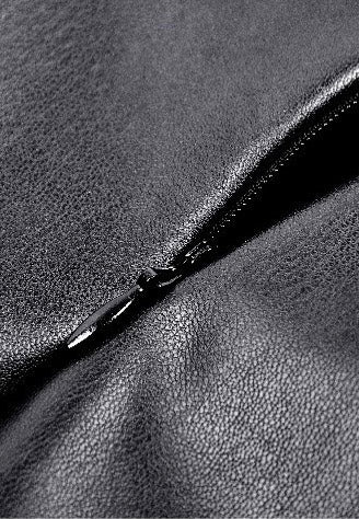 Dark In Love - Edgy Leather Punk Asymmetrical - Dress | Women-Image