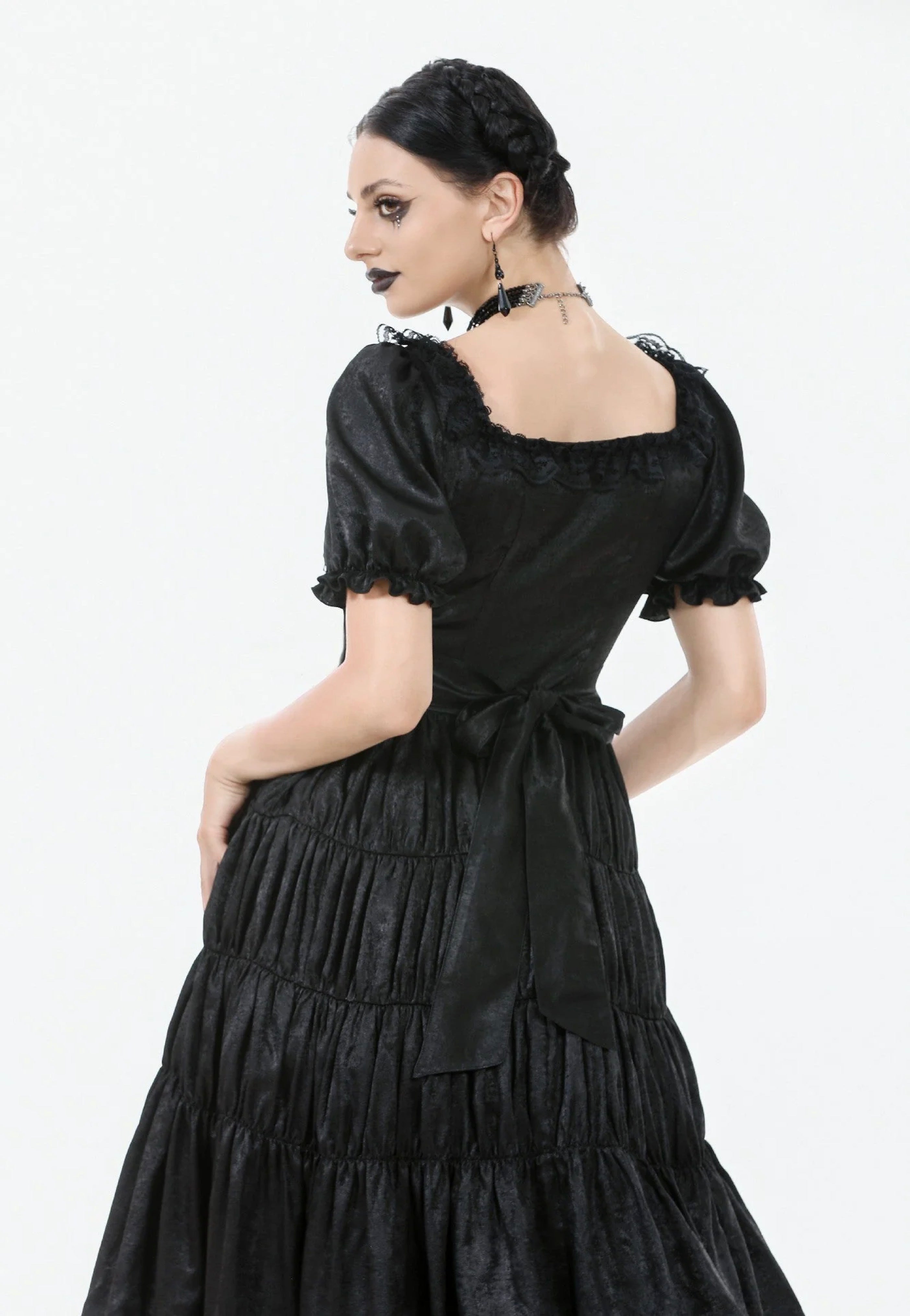 Dark In Love - Nocturne Of Dawn Obsidian Victorian Gown - Dress | Women-Image