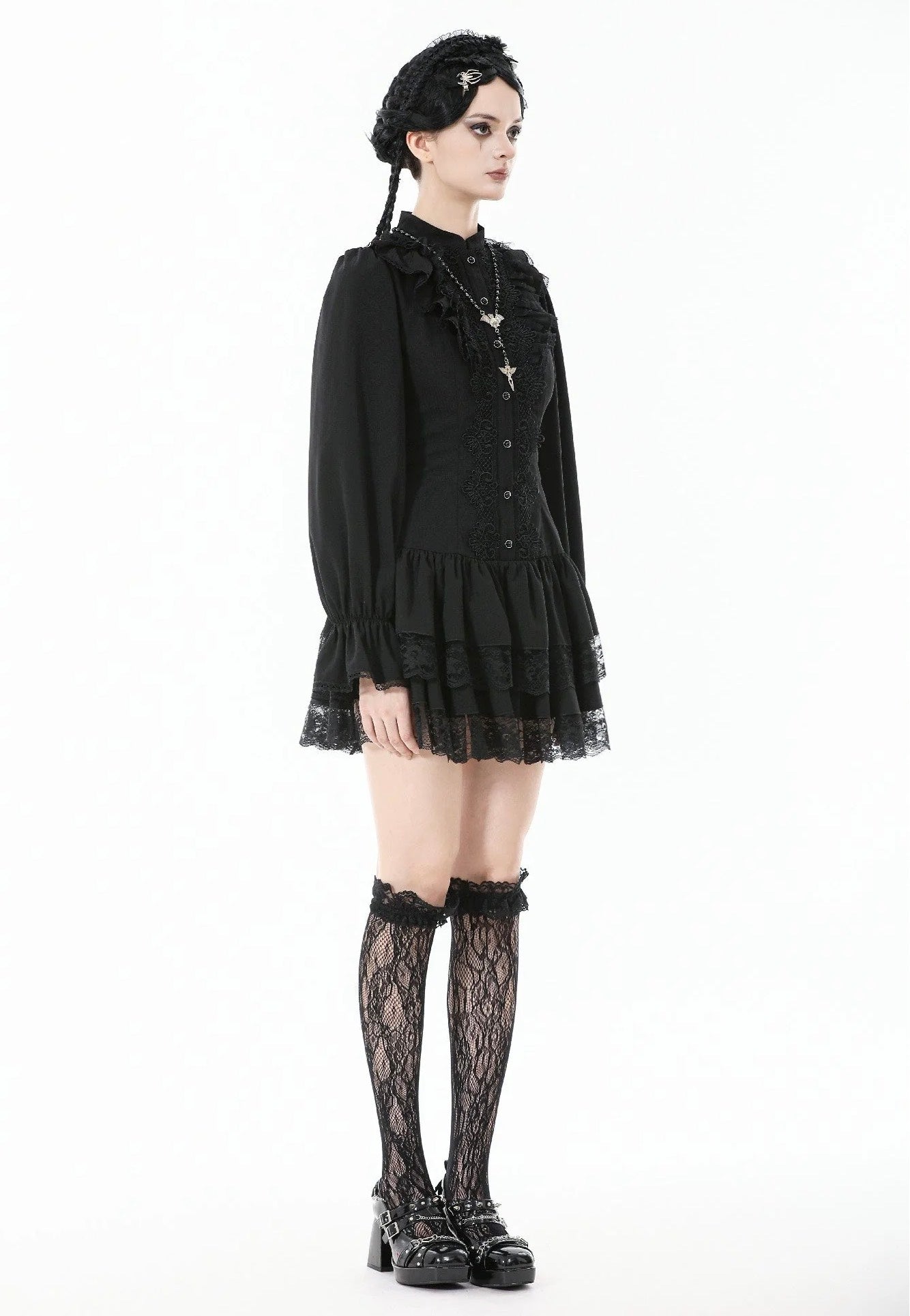 Dark In Love - Lolita Dark Gothic Low-Waist - Dress | Women-Image