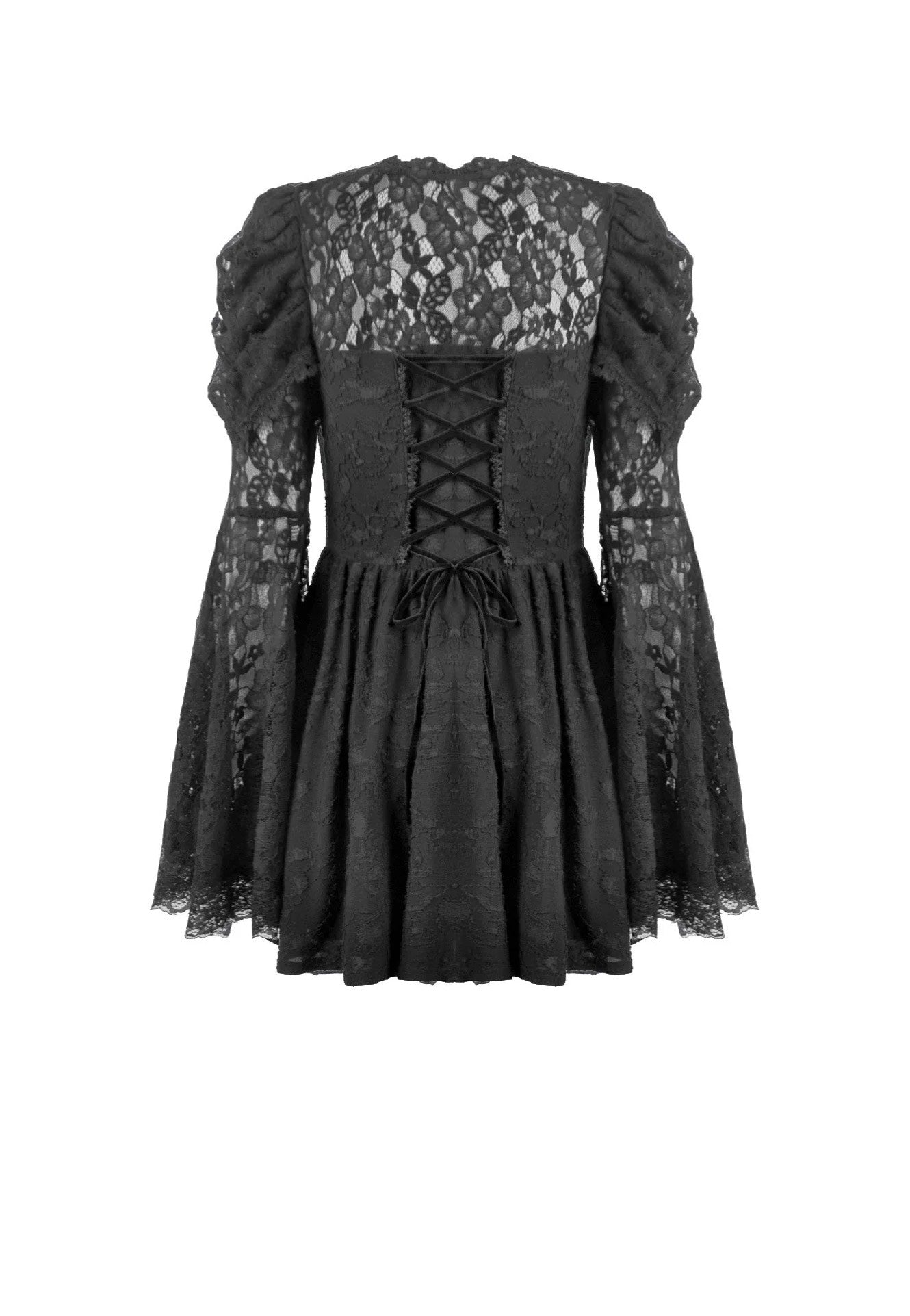 Dark In Love - Gothic Lace Jacquard Princess - Dress | Women-Image