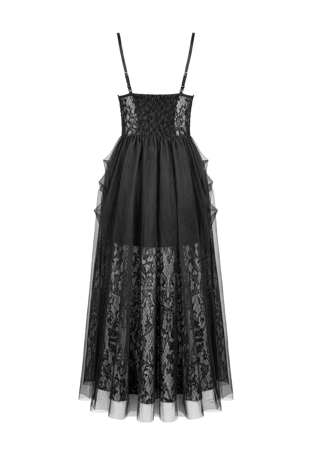 Dark In Love Dark Rite Gothic Lace Long Vestido | Women-Image