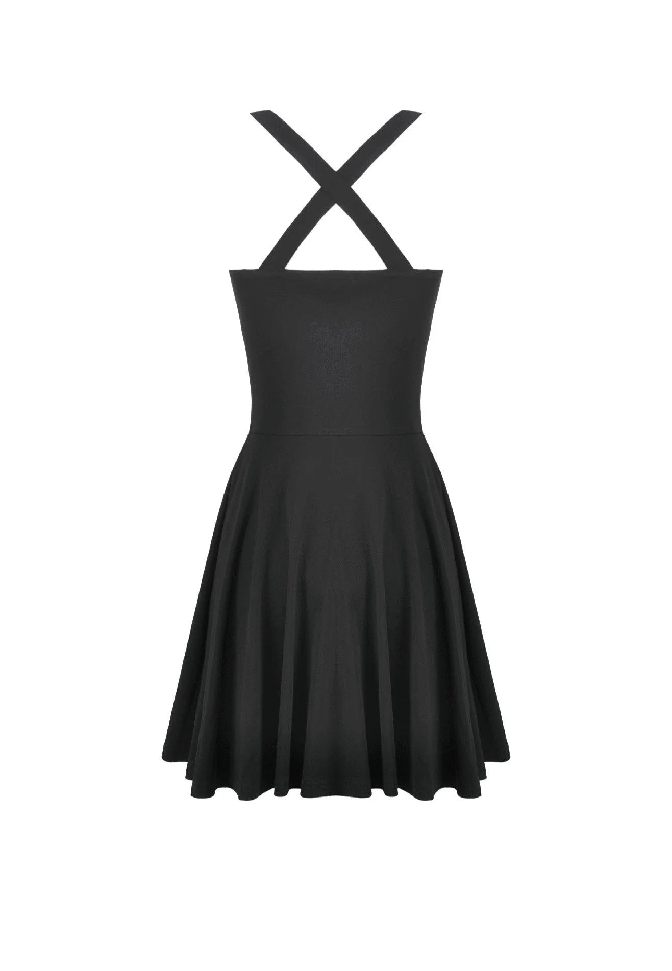 Dark In Love Dark Punk Style Cut Out Cross Straps Dress | Women-Image