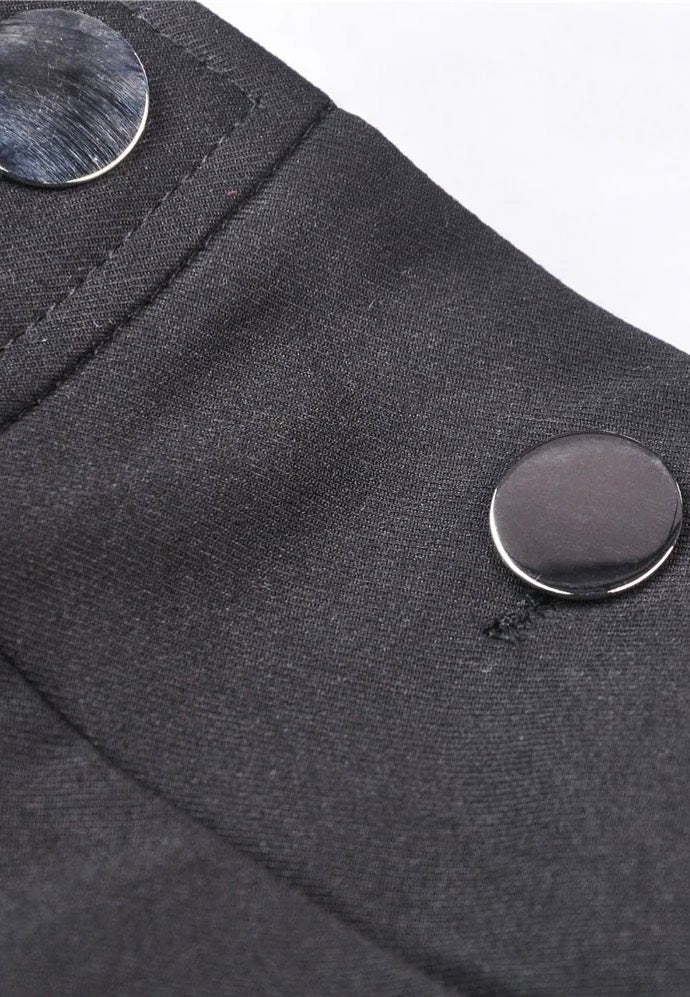 Dark In Love - Punk Locomotive Chain Star Rebel Suspender Black - Dress | Women-Image