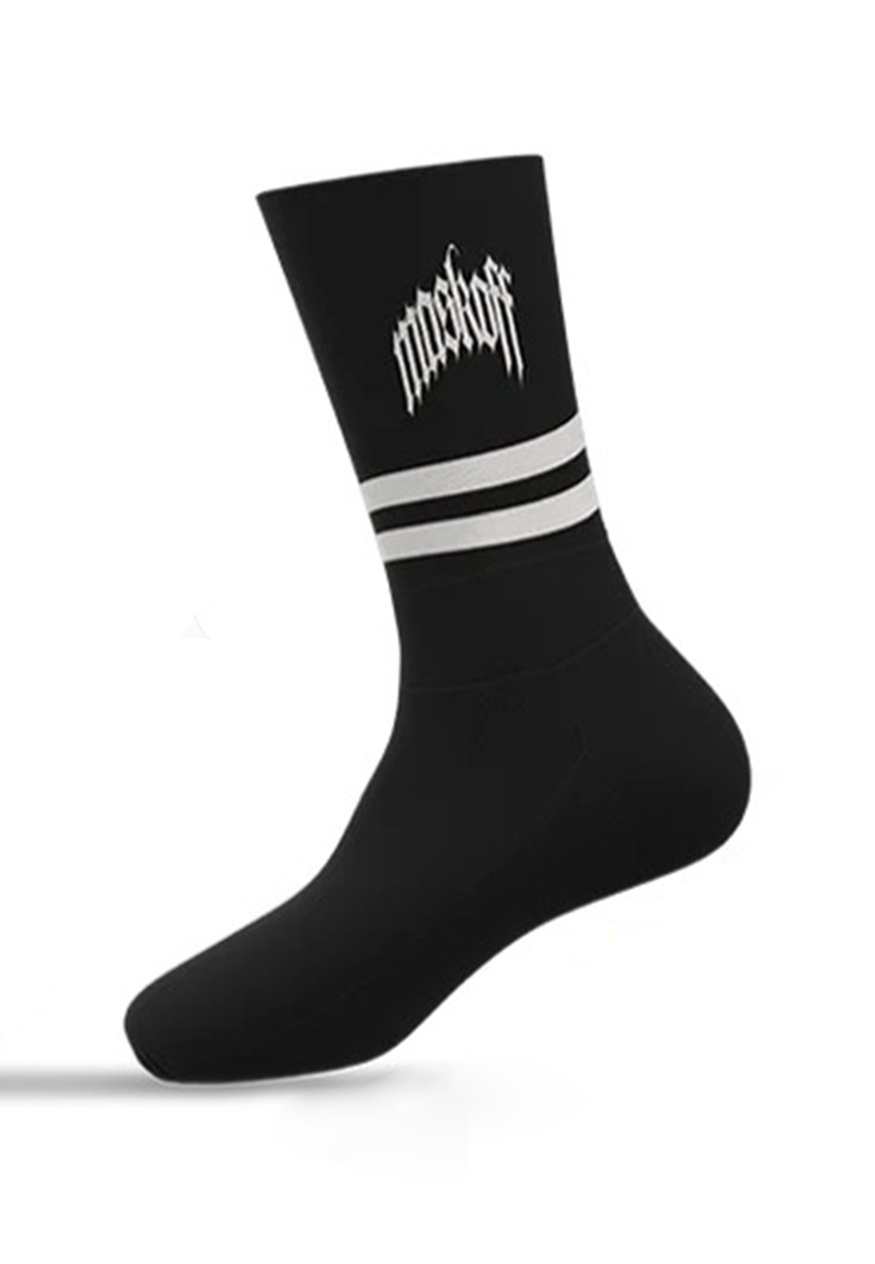 MaskOff Apparel - Dystopia Black/White - Socks | Neutral-Image