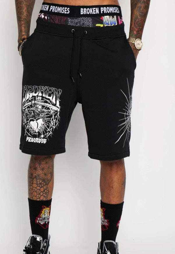 Broken Promises - Lsd Reaper Black - Shorts | Men-Image