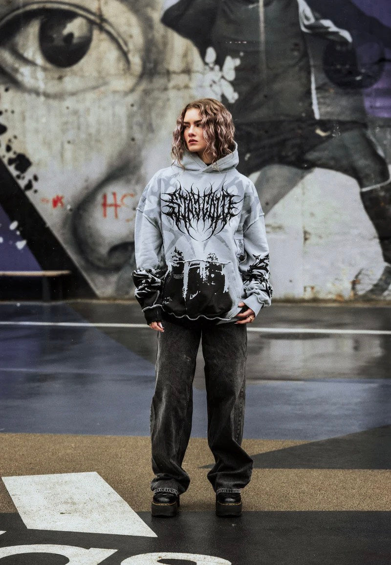 Stay Cold Apparel - Earthworn Heavy Oversized Blue - Hoodie | Neutral-Image