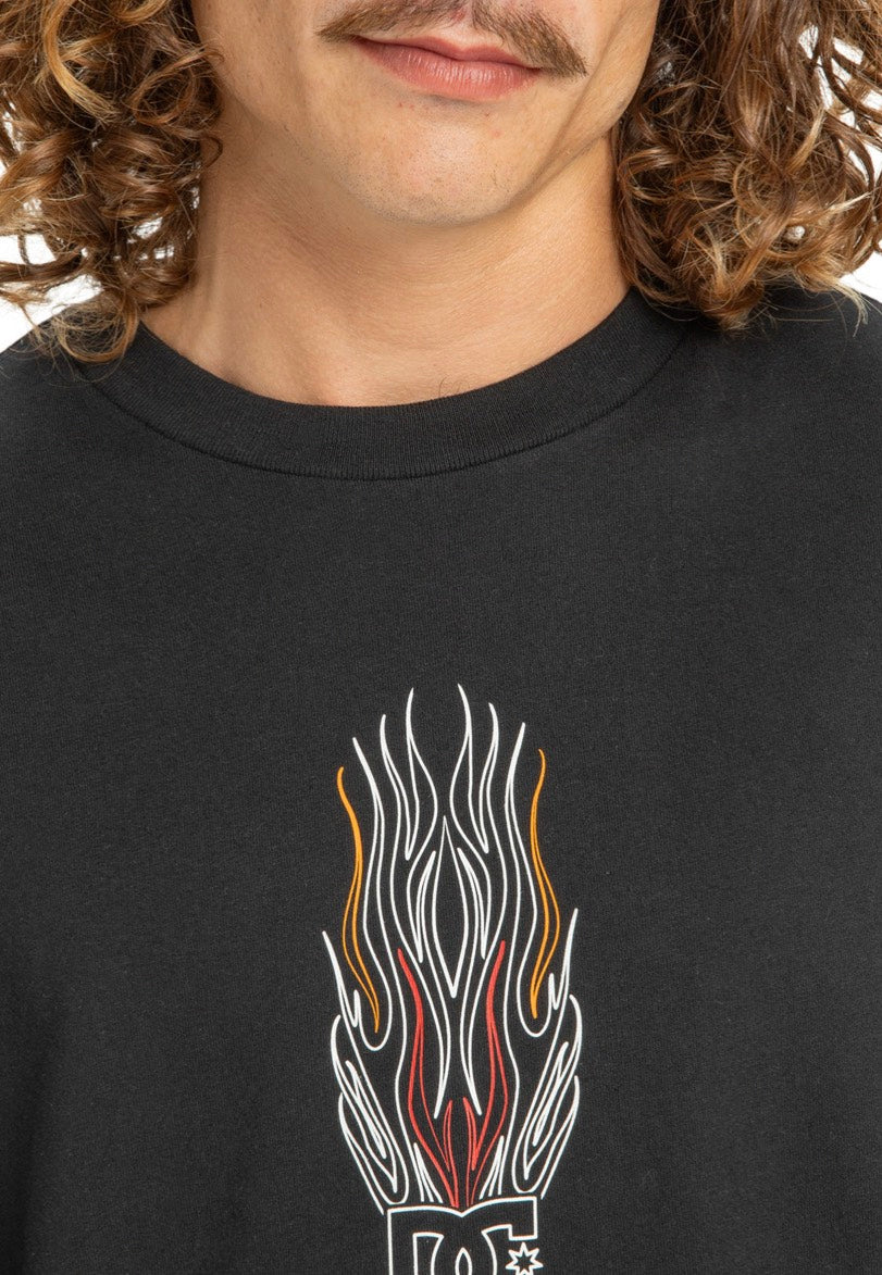 DC - Burn Out Black - Longsleeve | Men-Image