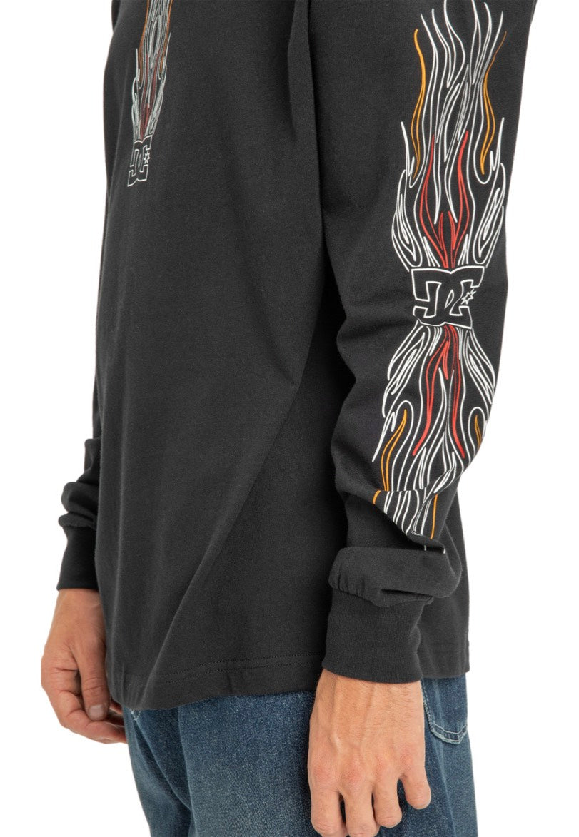 DC - Burn Out Black - Longsleeve | Men-Image