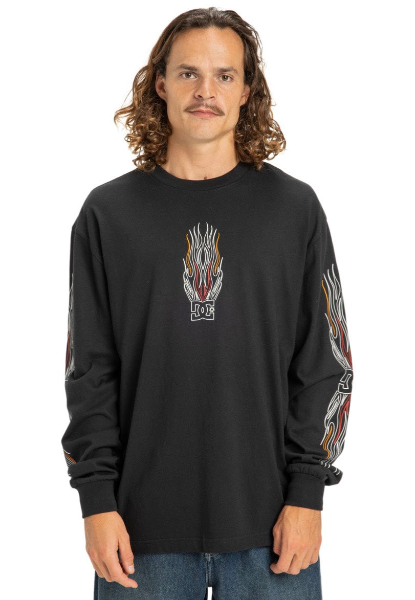 DC - Burn Out Black - Longsleeve | Men-Image