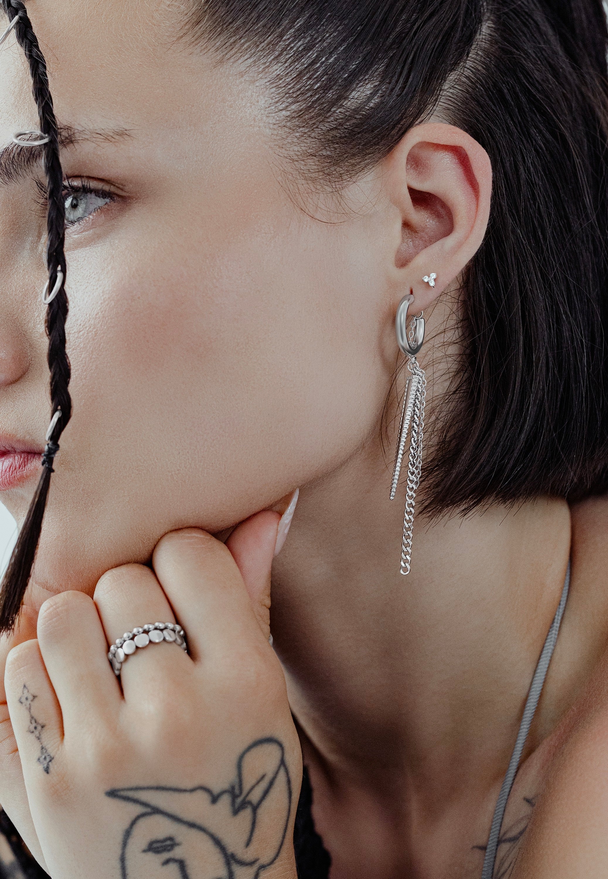 Wildcat - Little Rockin´Triangle Silver - Earrings | Neutral-Image