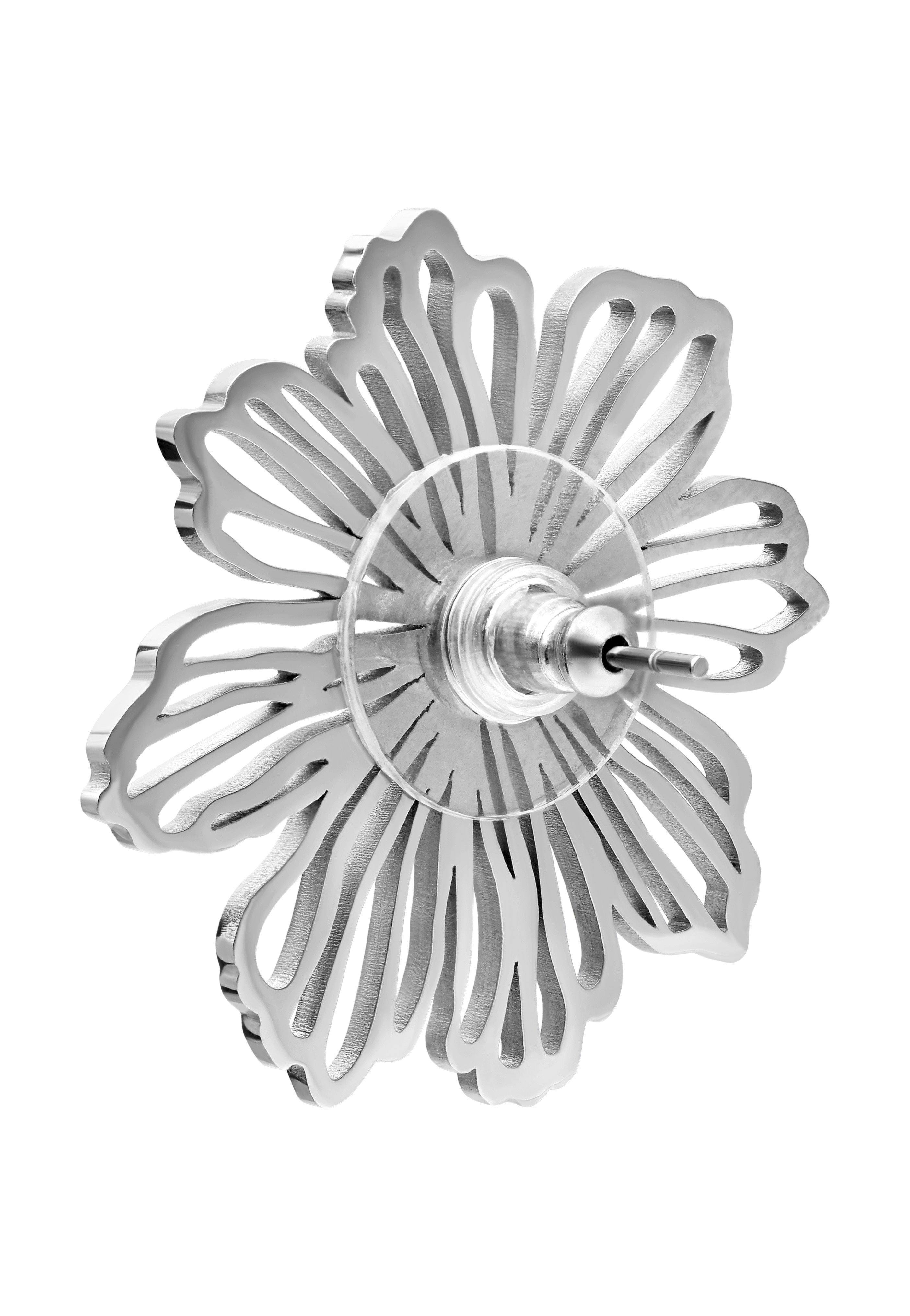 Wildcat - Fine Flower Silver - Earrings | Neutral-Image