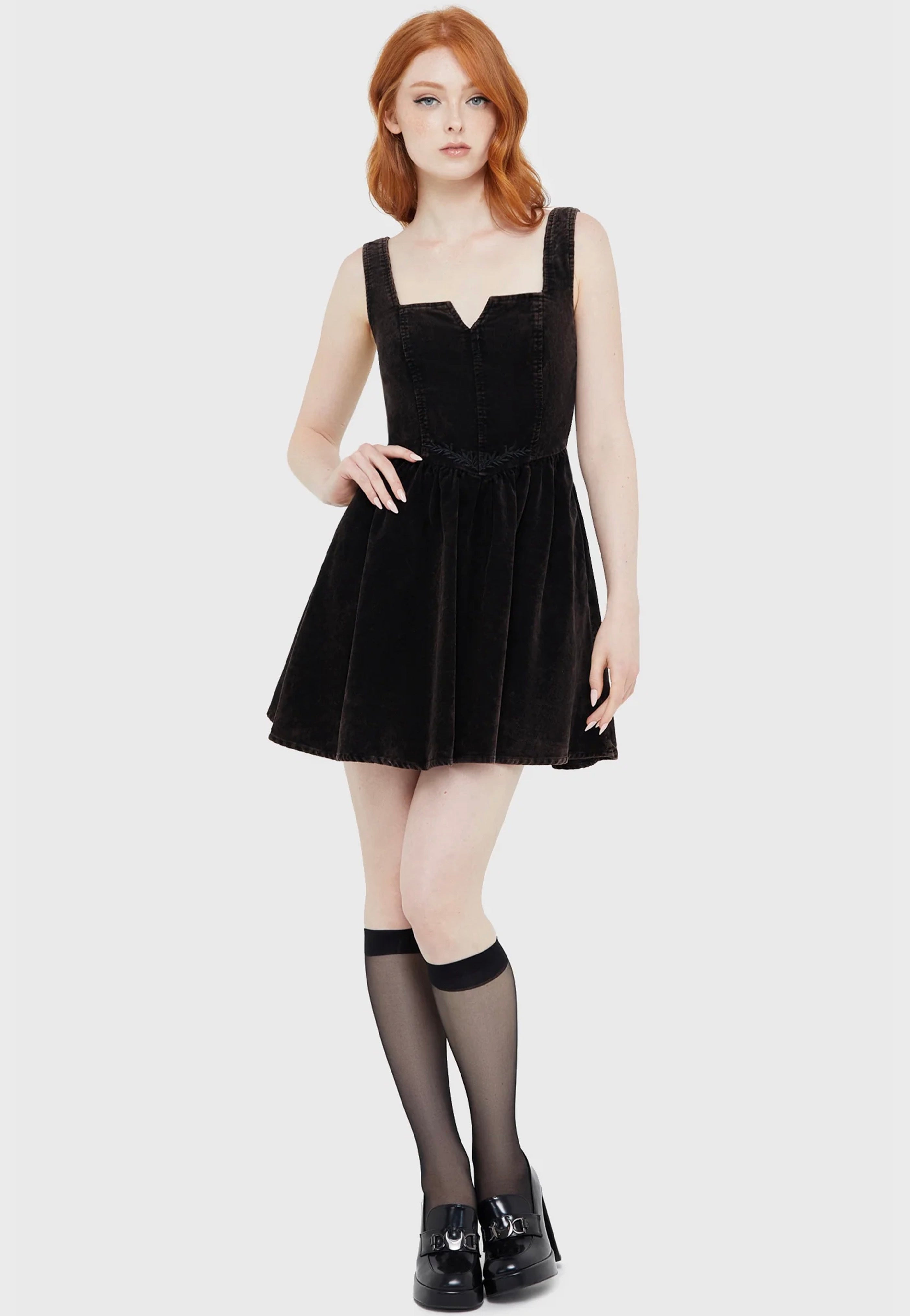 Killstar - Elderroot Mini Brown - Dress | Women-Image