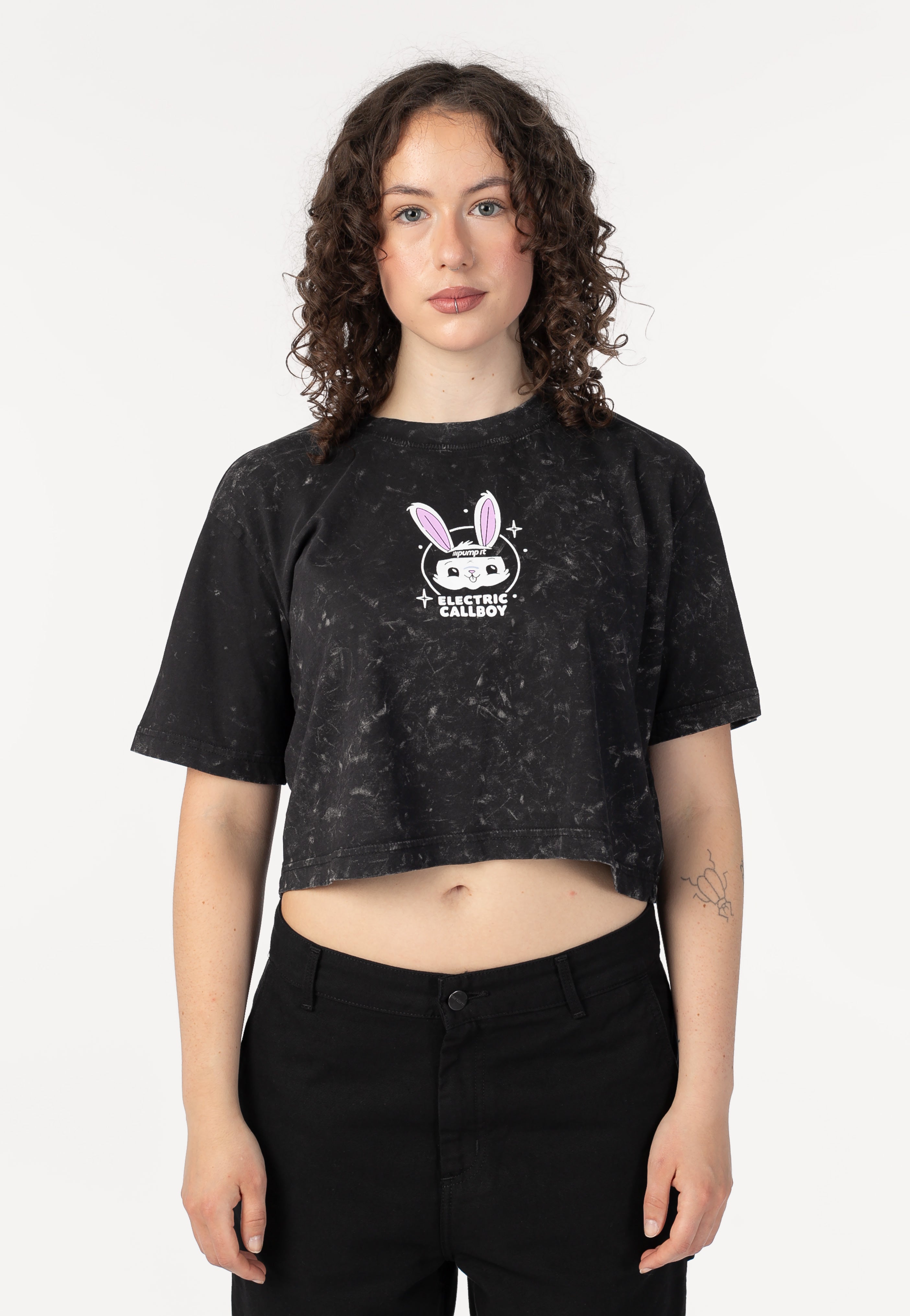 Electric Callboy - Bunny Acid Washed Crop - Girly | Men-Image