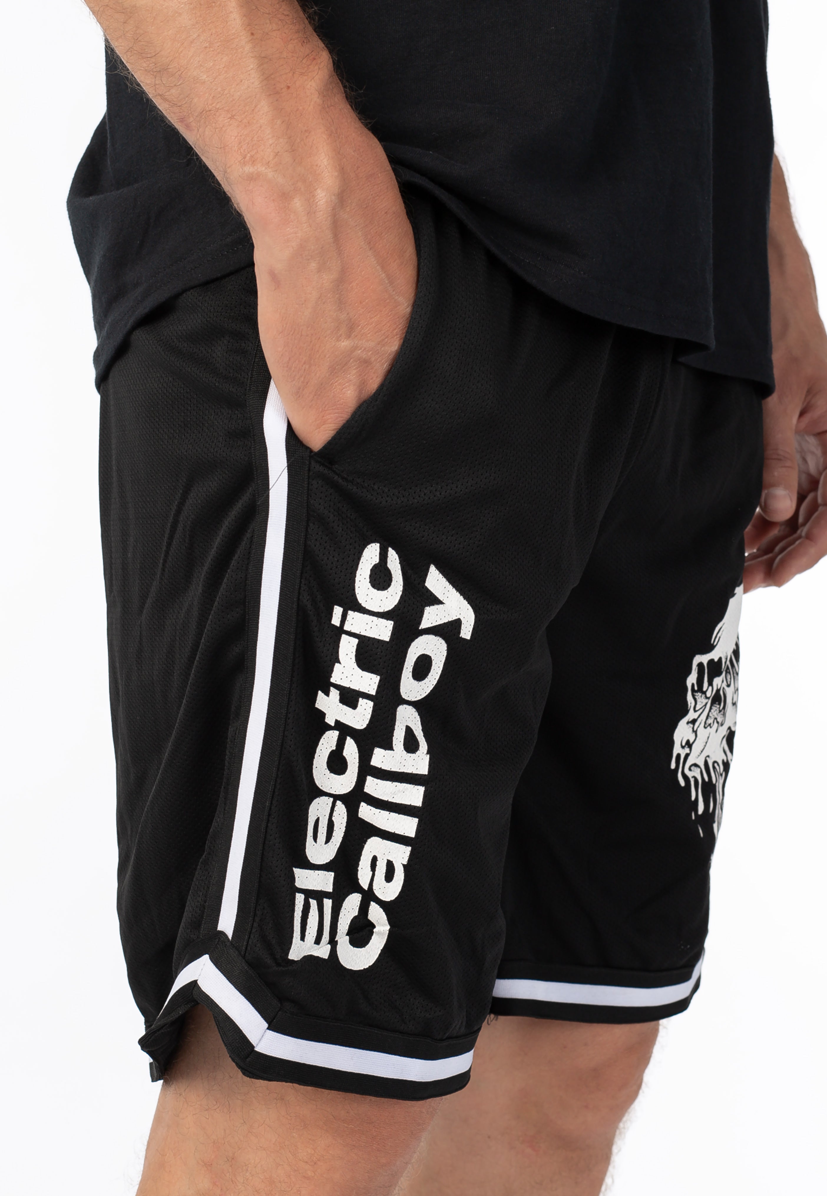 Electric Callboy - Skull Striped - Shorts | Men-Image
