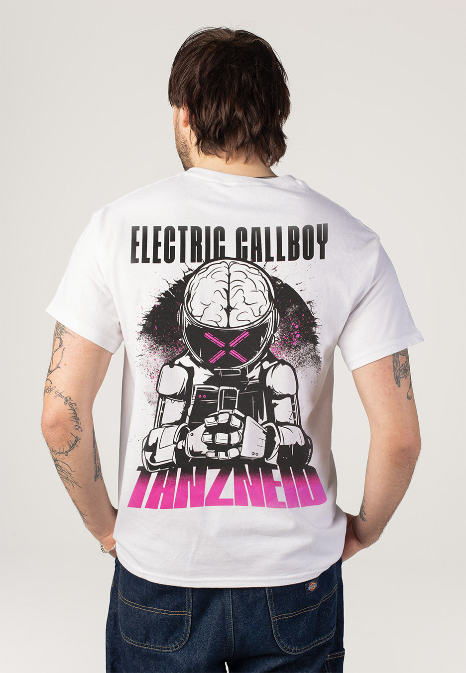 Electric Callboy Tanzneid Robot White - T-Shirt | Impericon