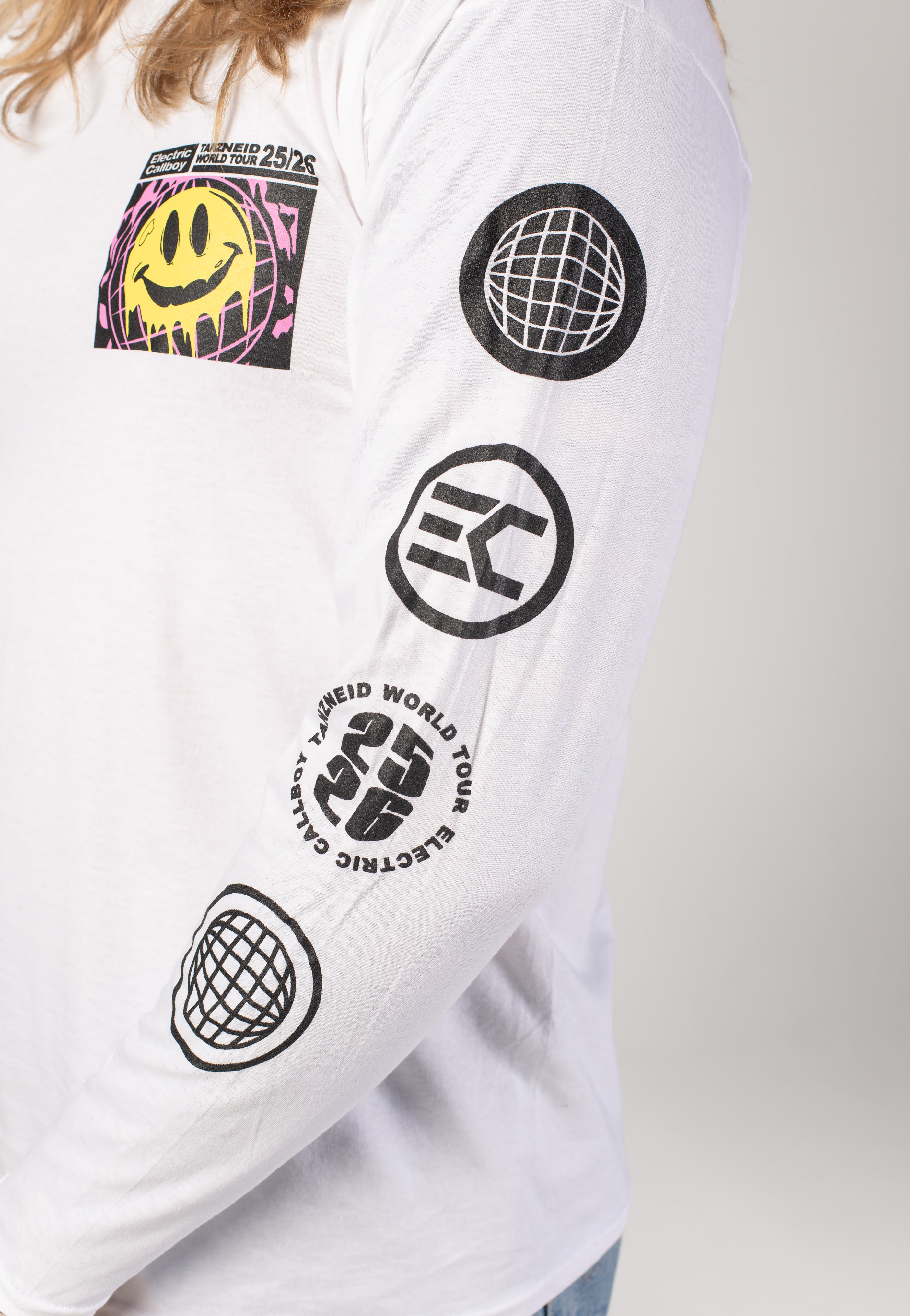 Electric Callboy - Tanzneid World Tour Smile White - Longsleeve | Men-Image