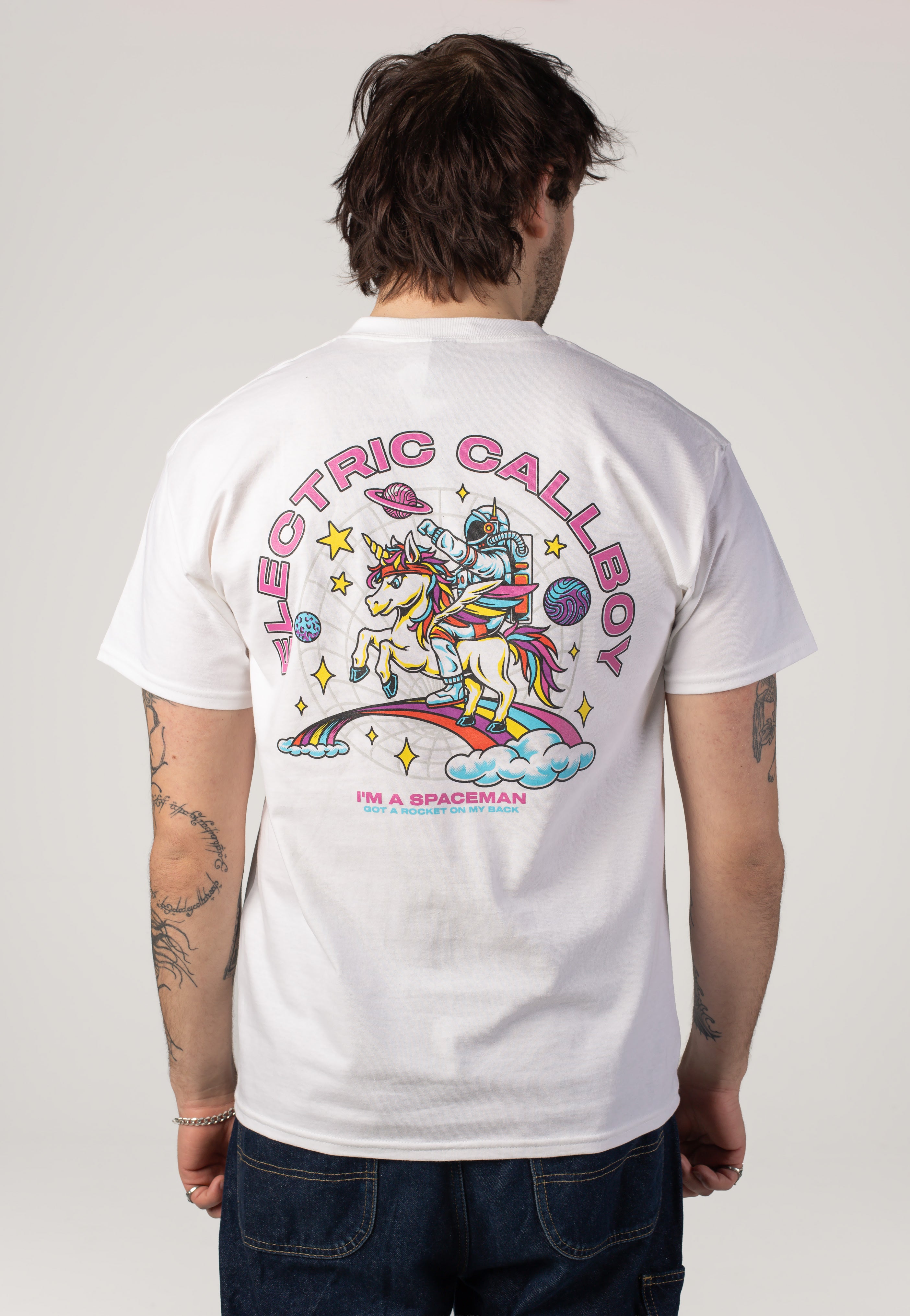 Electric Callboy - Spaceman Unicorn White - T-Shirt | Men-Image