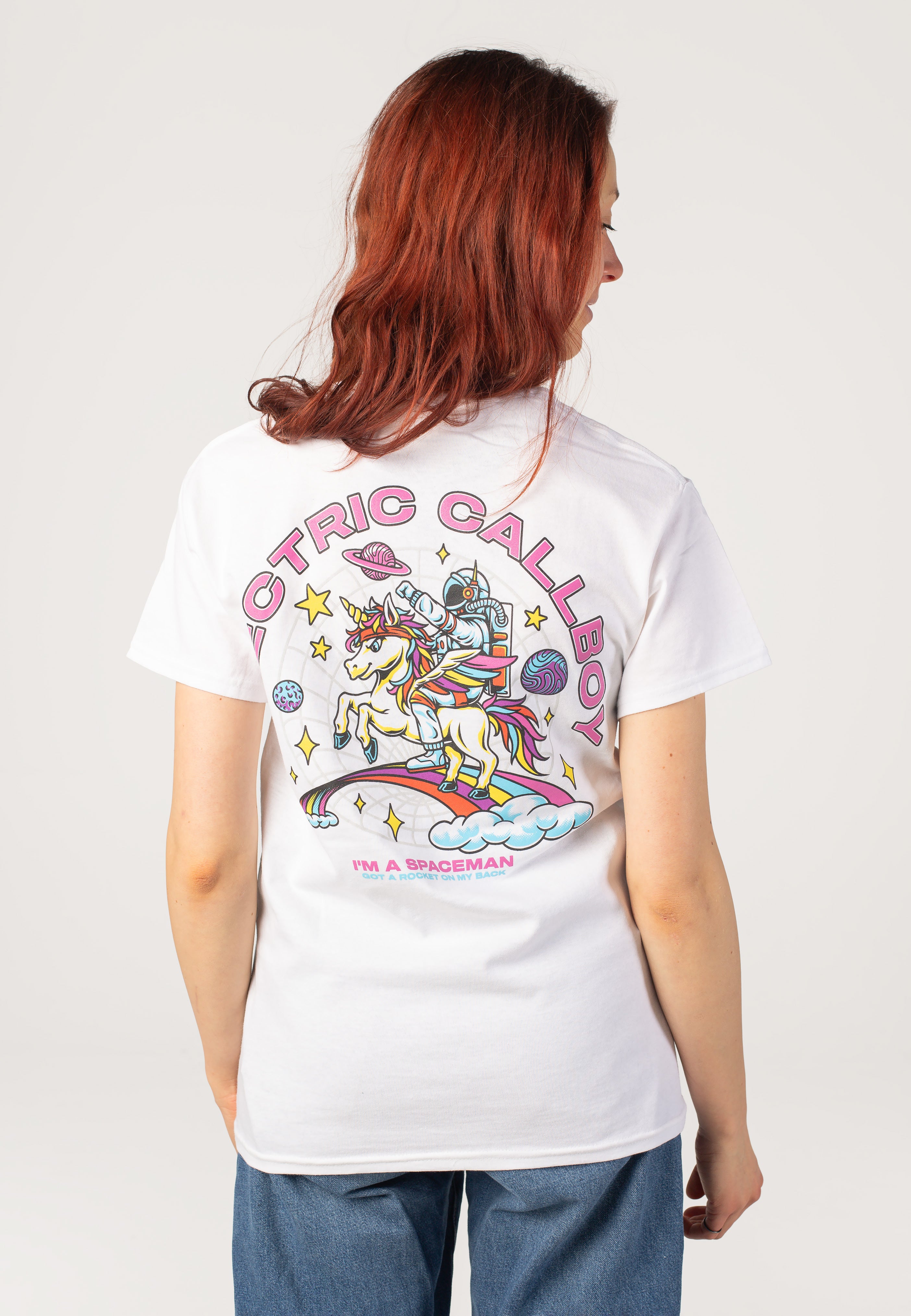Electric Callboy - Spaceman Unicorn White - T-Shirt | Women-Image