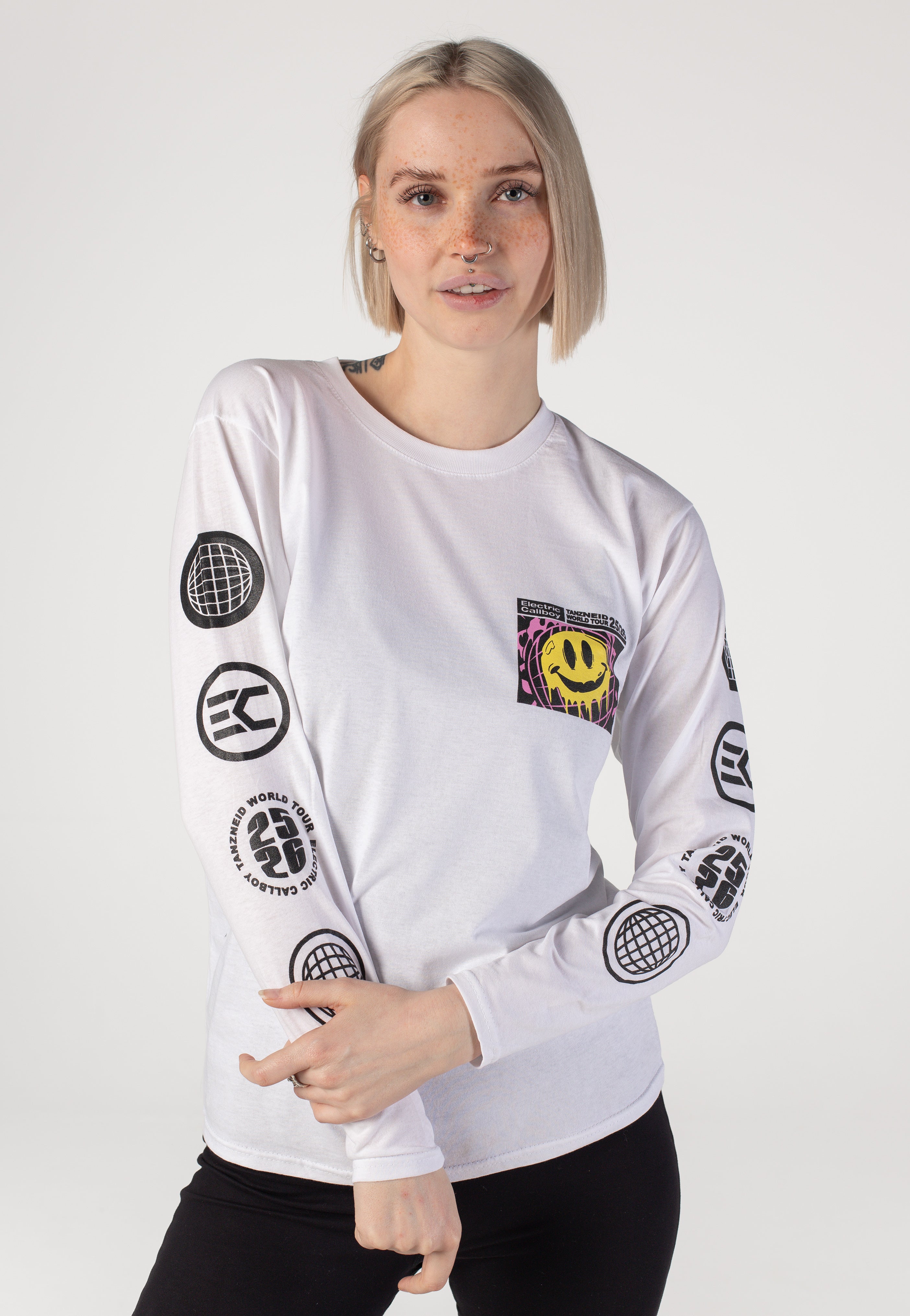 Electric Callboy - Tanzneid World Tour Smile White - Longsleeve | Women-Image