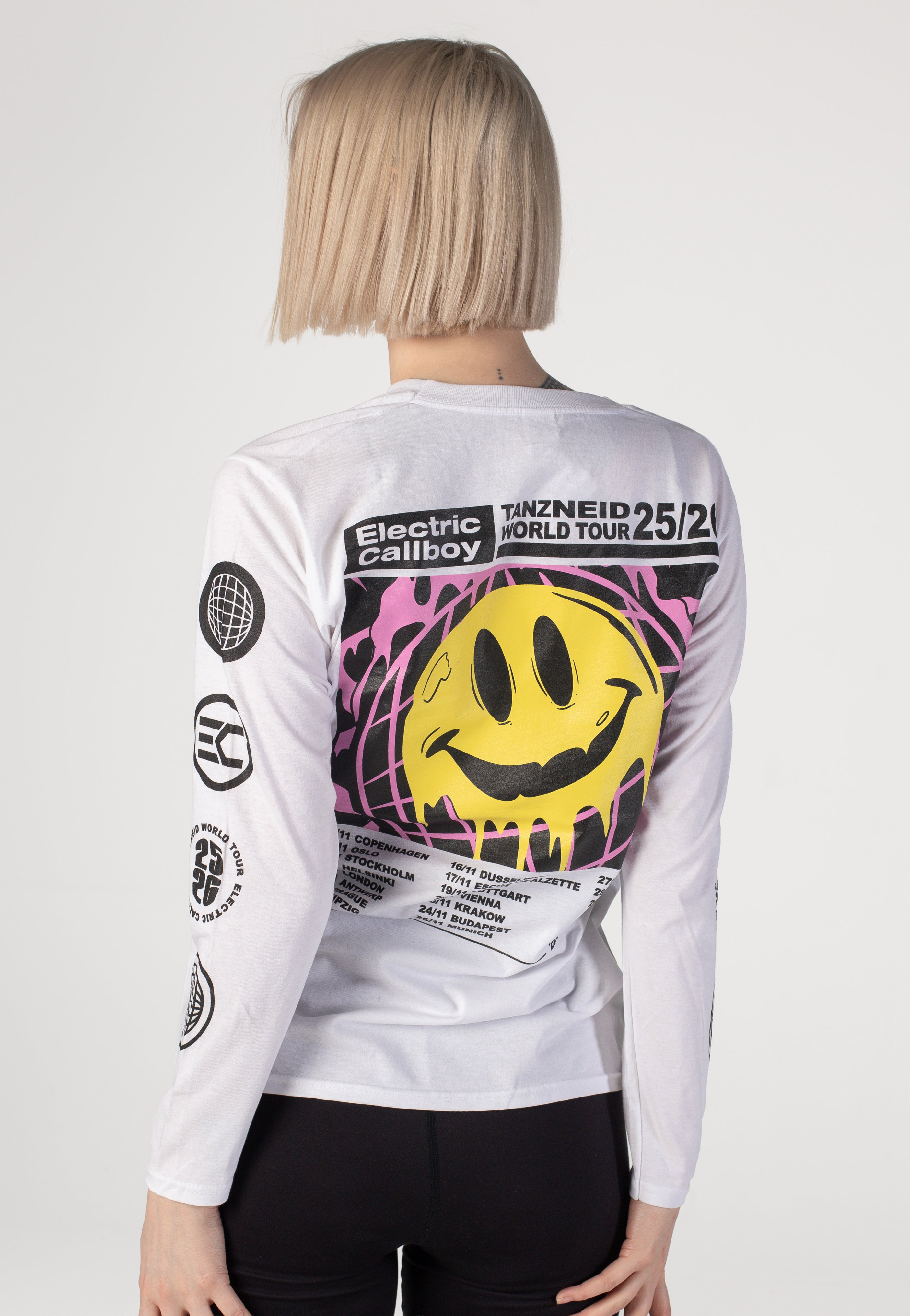 Electric Callboy - Tanzneid World Tour Smile White - Longsleeve | Women-Image