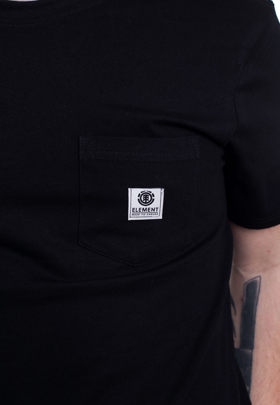 Element - Basic Pocket Label S Flint Black - T-Shirt | Men-Image
