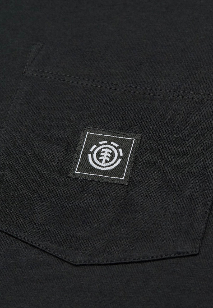 Element - Icon Label Pocket Flint Black - T-Shirt | Men-Image