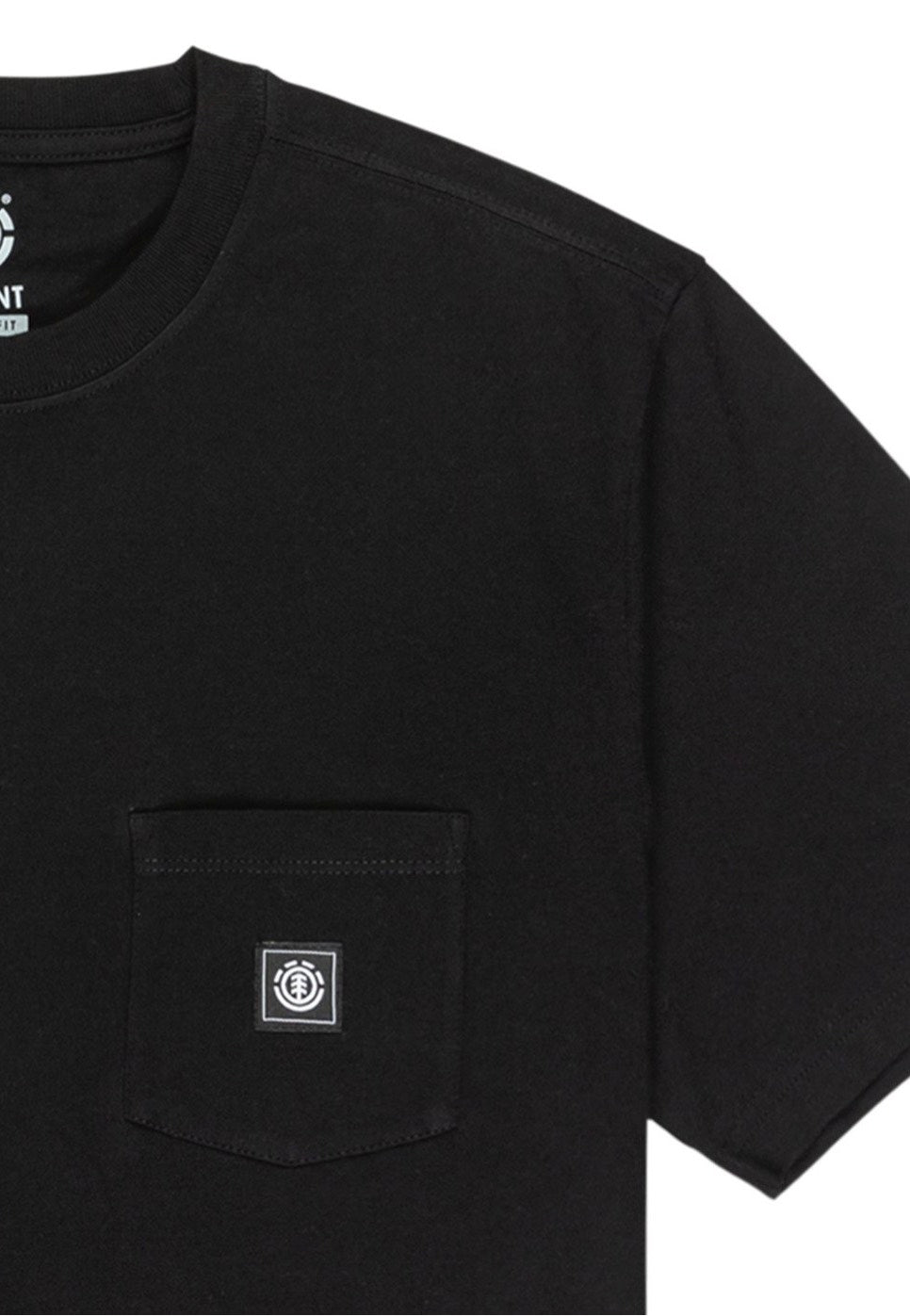 Element - Icon Label Pocket Flint Black - T-Shirt | Men-Image