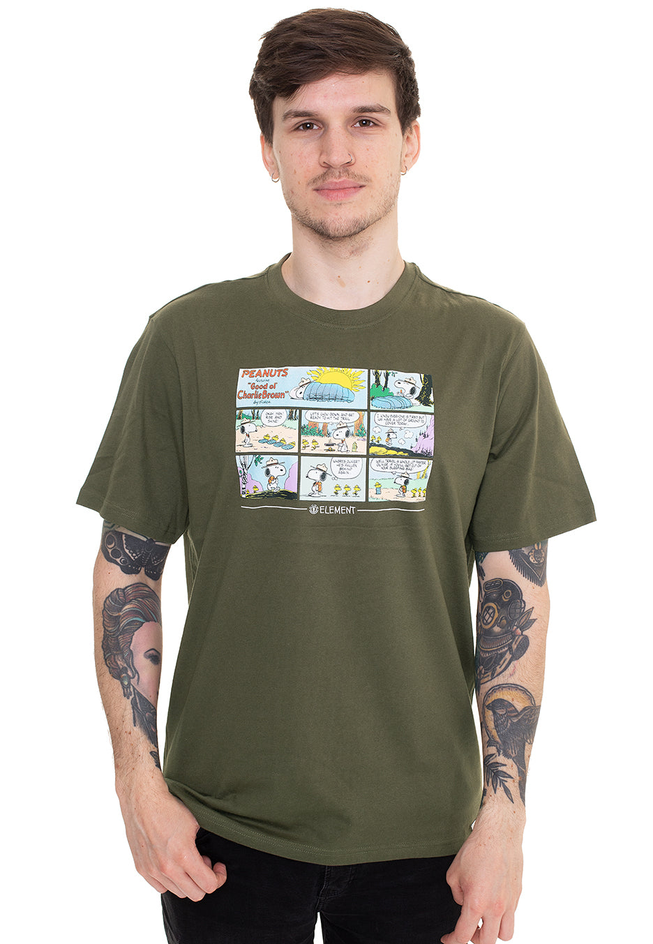 Element - Peanuts Camper Army - T-Shirt | Men-Image