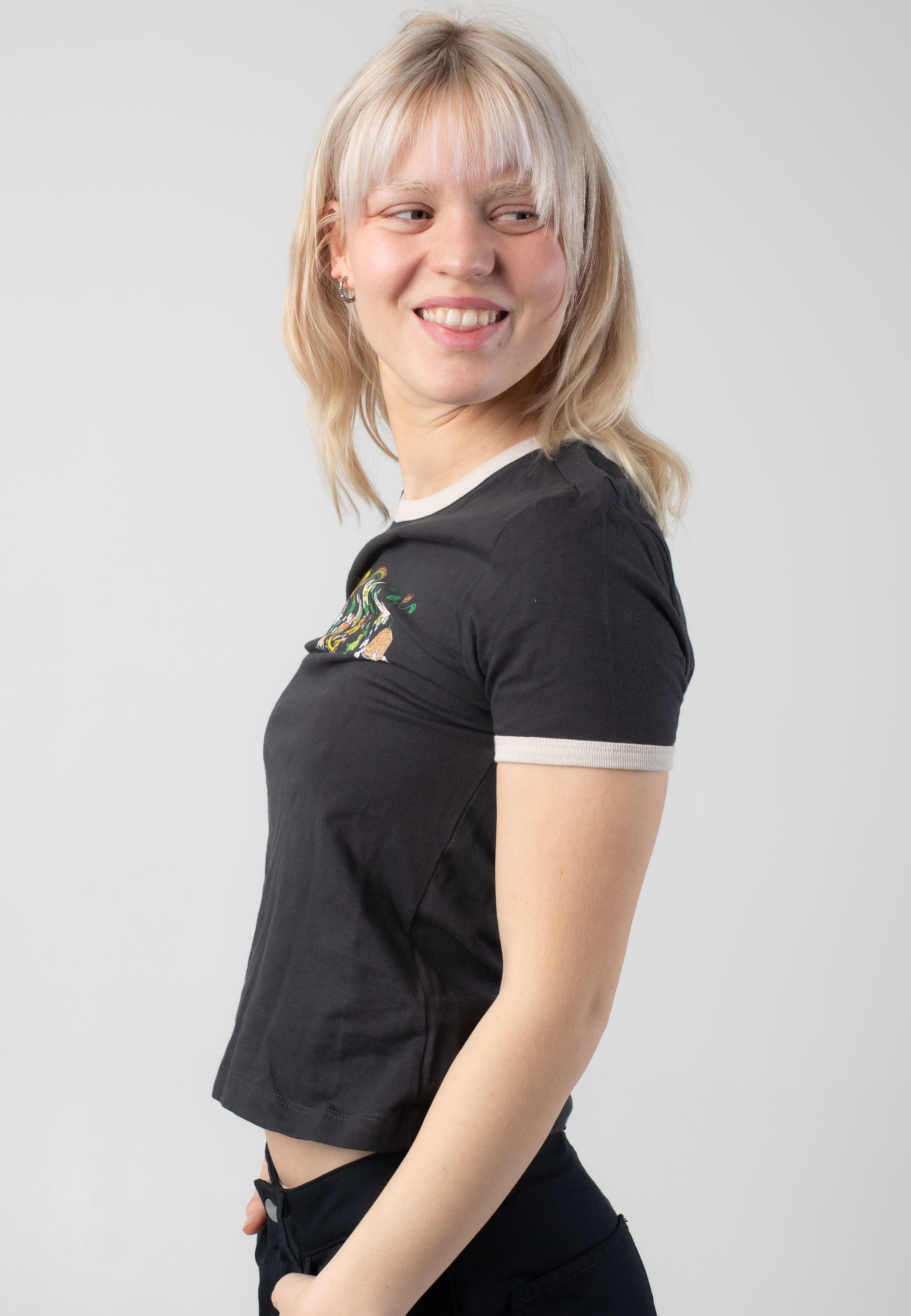 Element - Yarnhill Ringer Off Black - T-Shirt | Women-Image