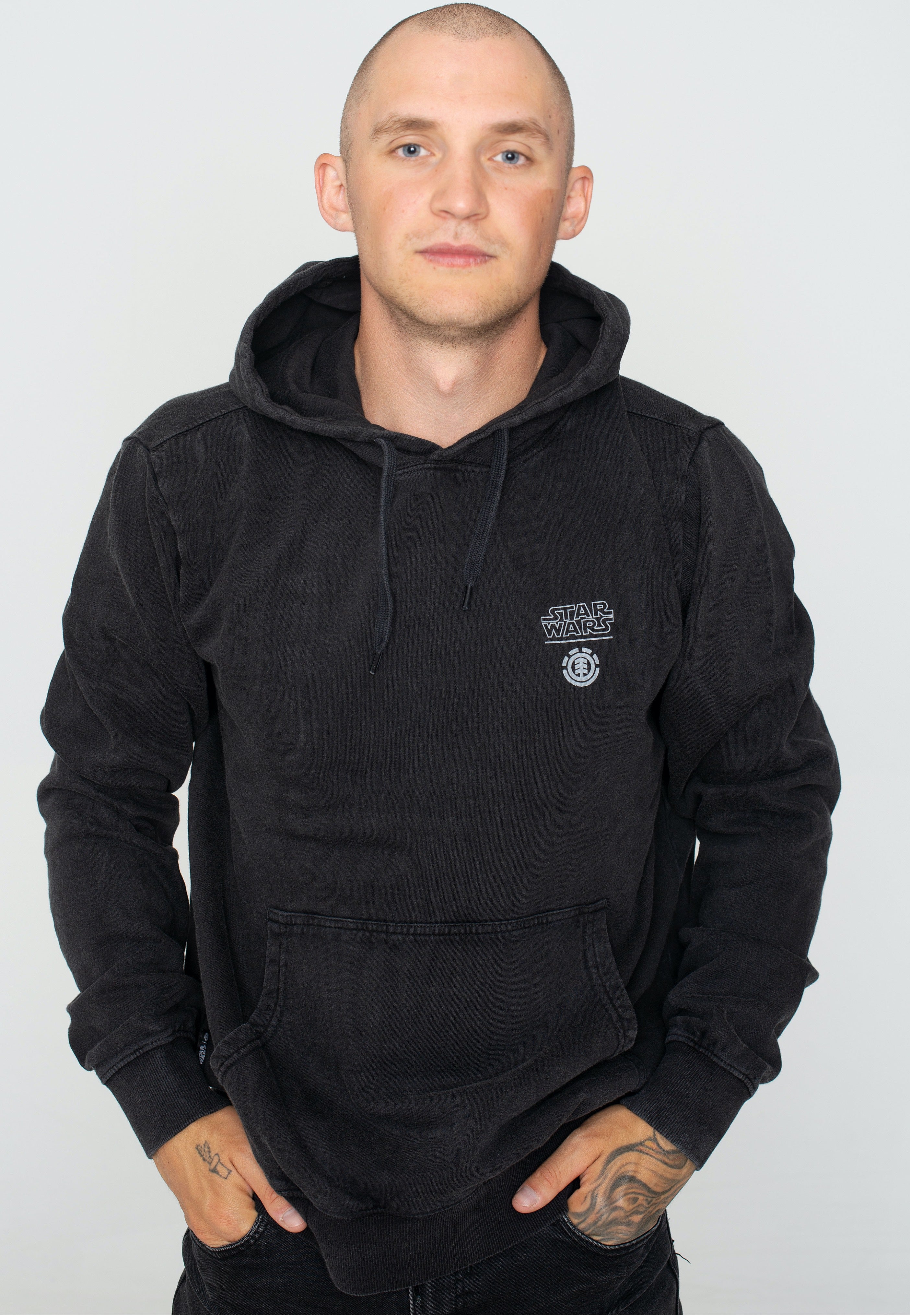 Element x Star Wars - Yoda Washed Black - Hoodie | Men-Image