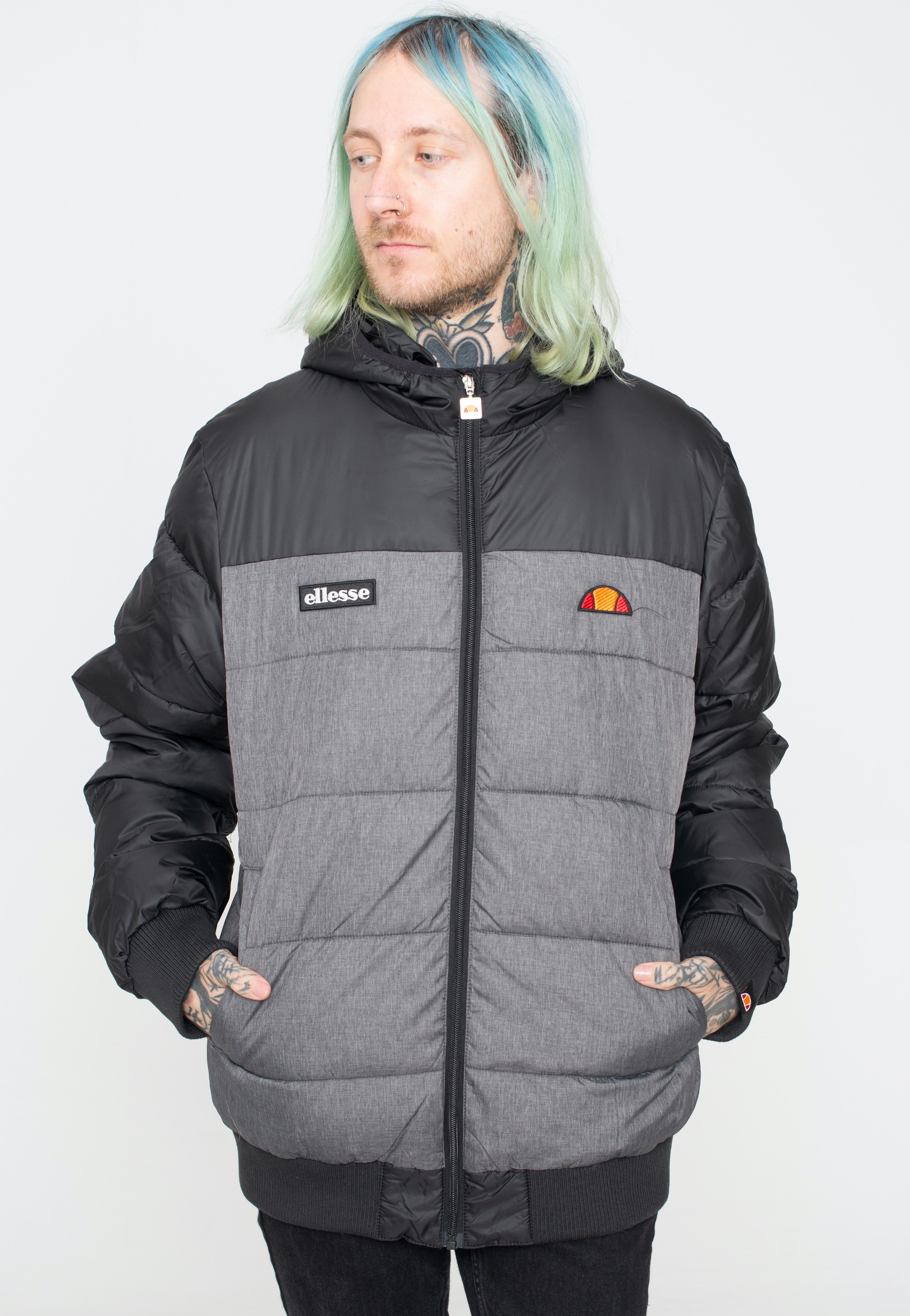 Ellesse - Brenta Padded Dark Grey Marl - Jacket | Men-Image