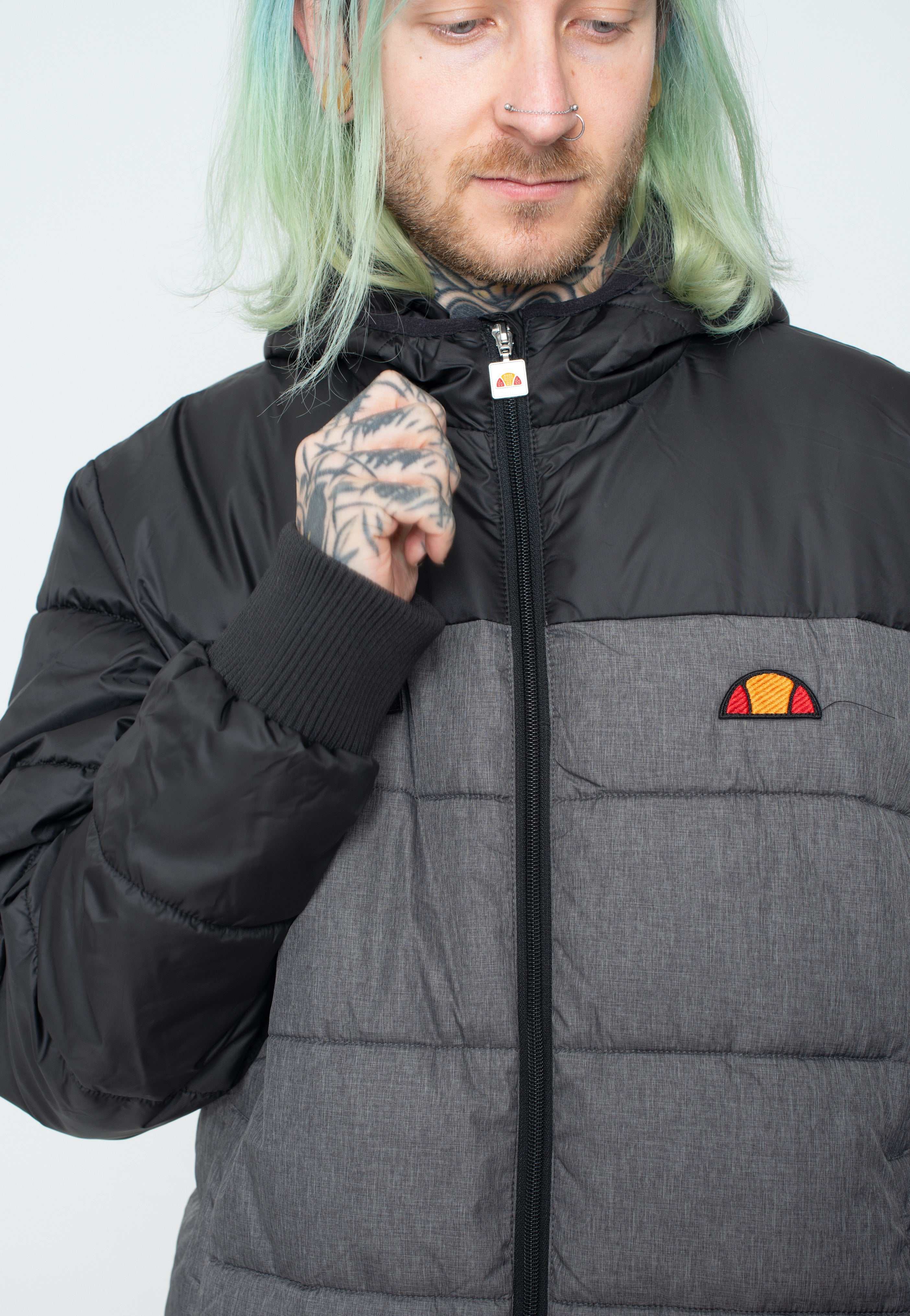 Ellesse - Brenta Padded Dark Grey Marl - Jacket | Men-Image