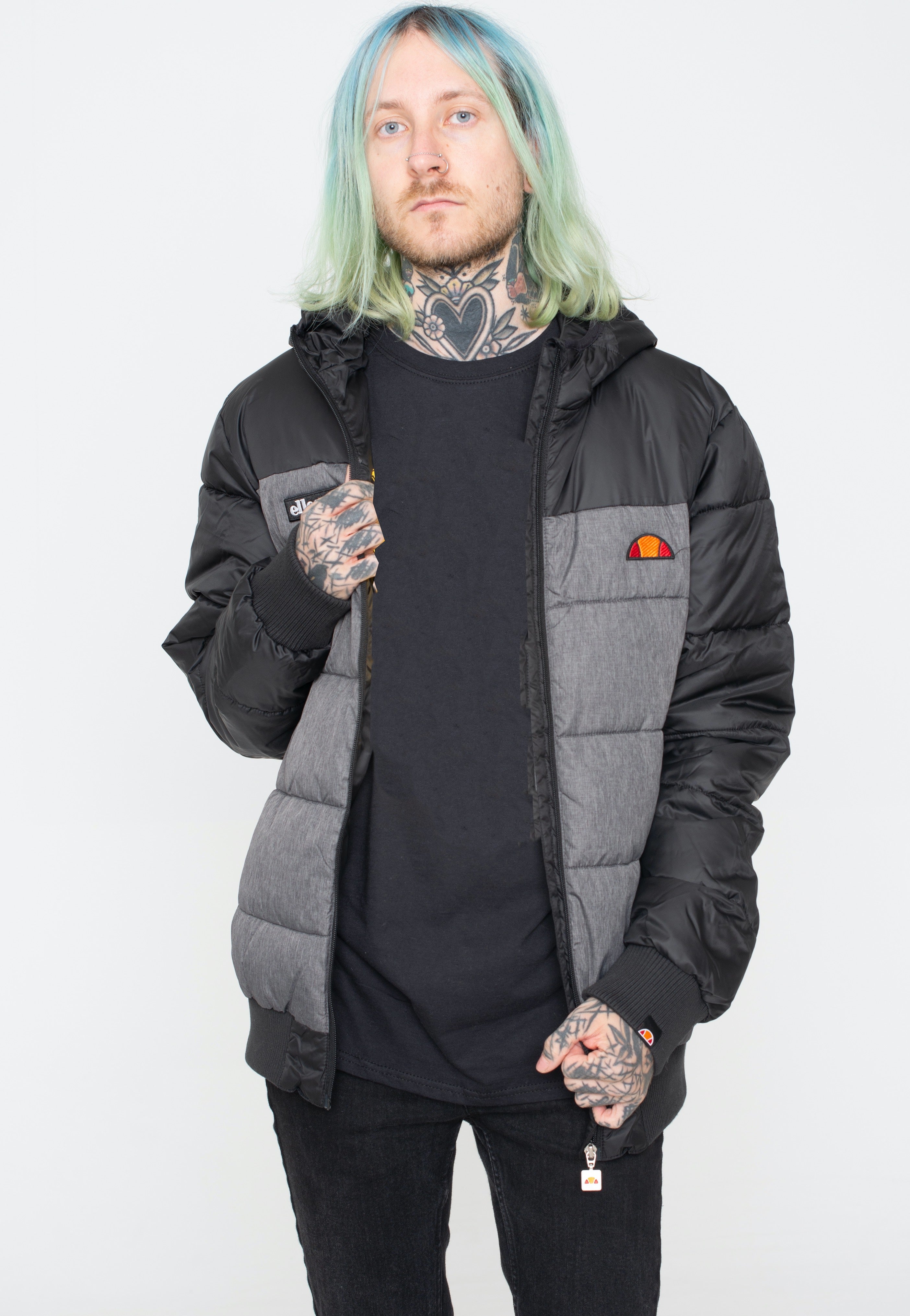 Ellesse - Brenta Padded Dark Grey Marl - Jacket | Men-Image