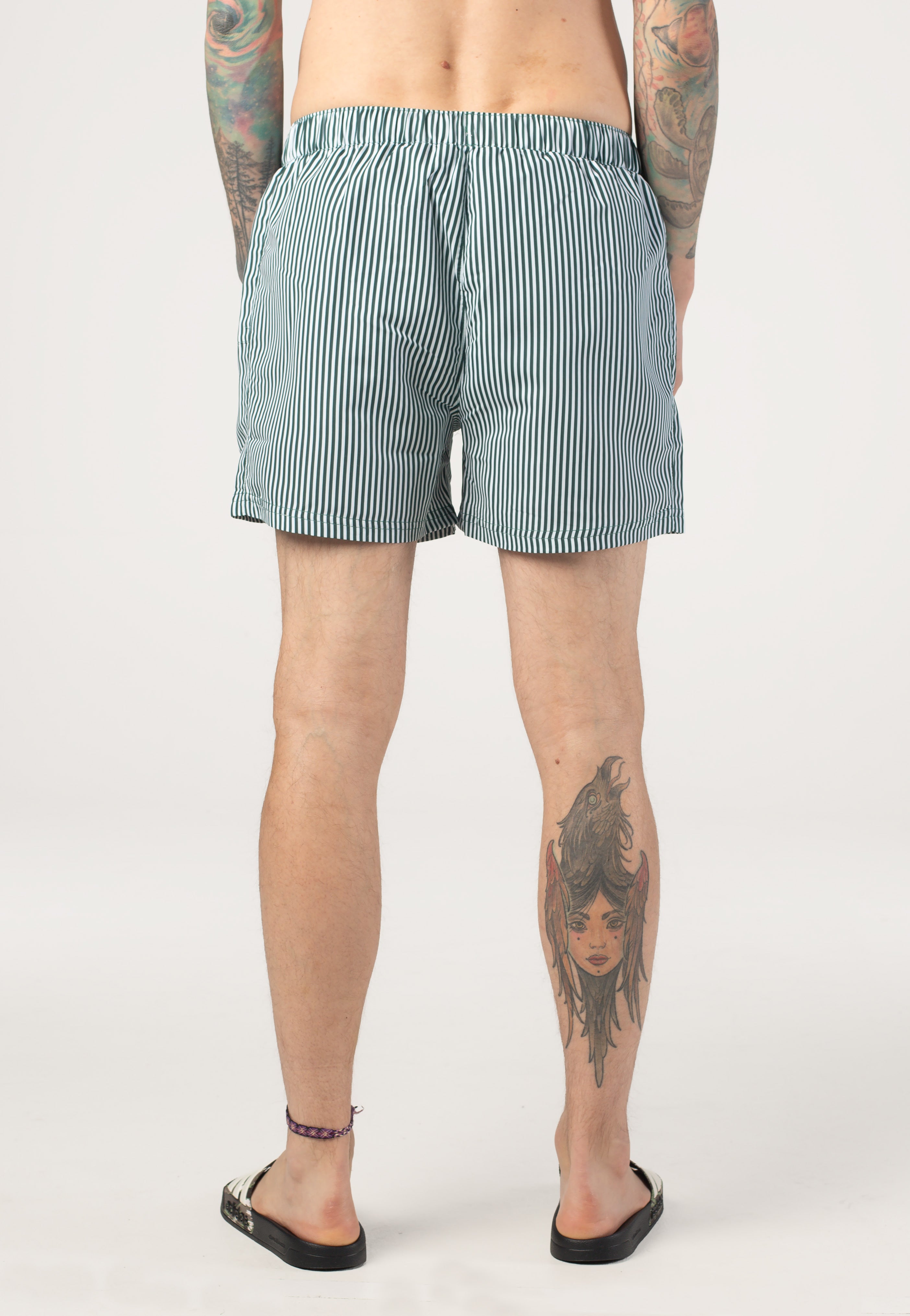 Ellesse - Sylbio White/Dark Green - Board Shorts | Men-Image