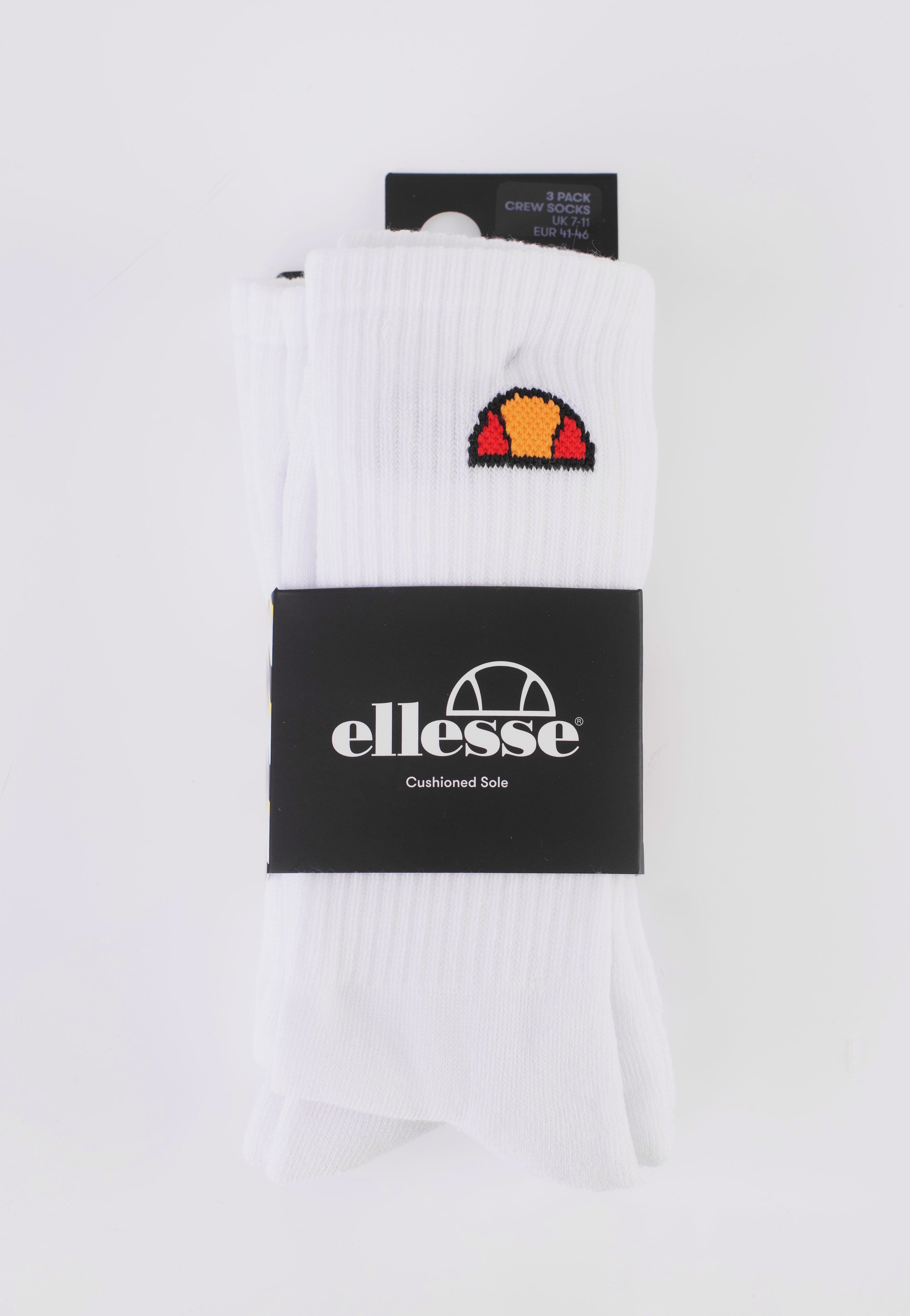 Ellesse - Tisbi Pack Of 3 White - Socks | Neutral-Image